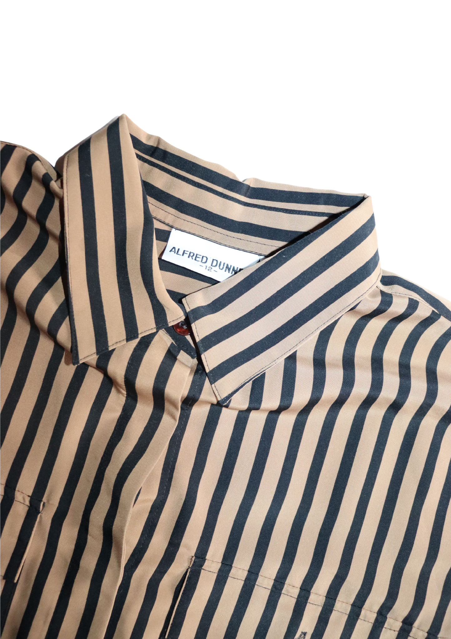 Vintage Striped Brown and Black Shirt┃Size 12