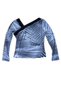 Vintage Black and White Zebra Print Top┃Size 10