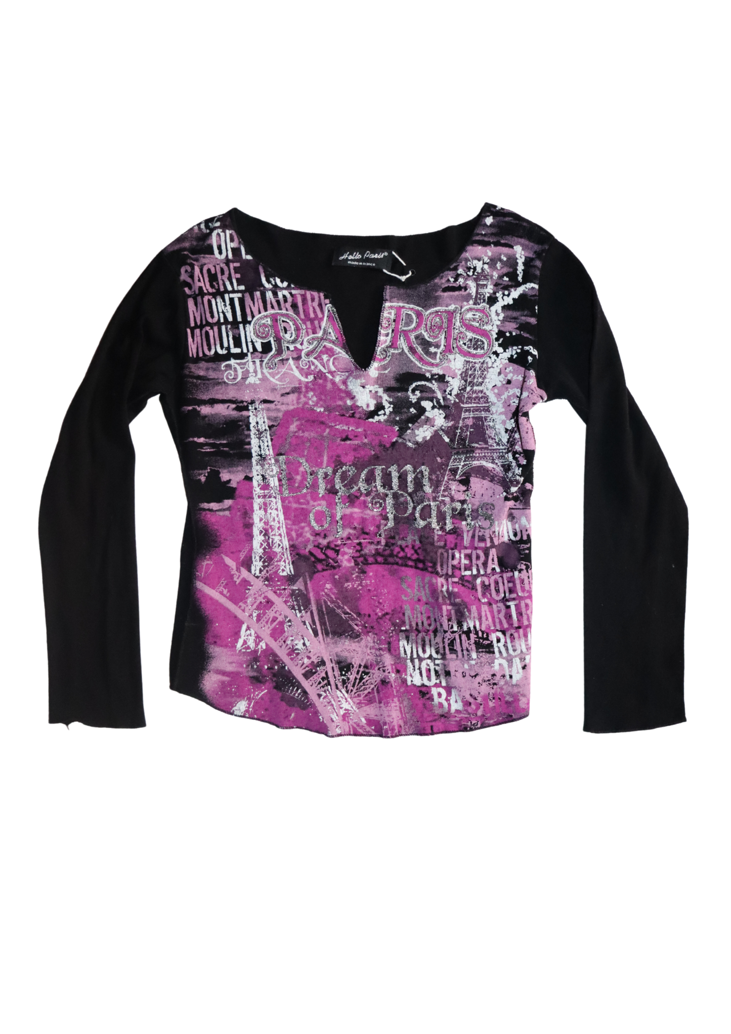 Hello Paris Y2K longsleeve top