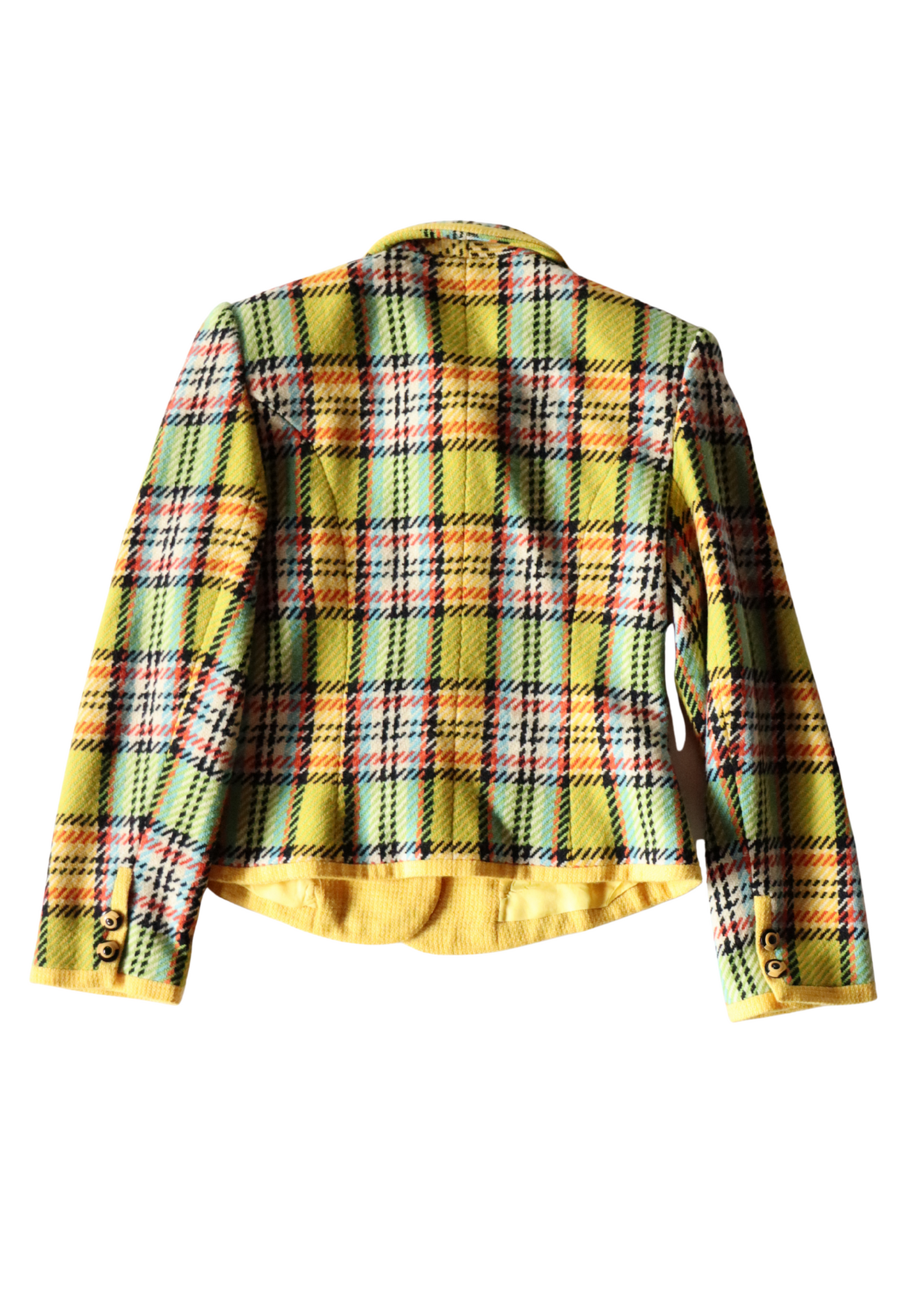 Yellow Plaid Jacket