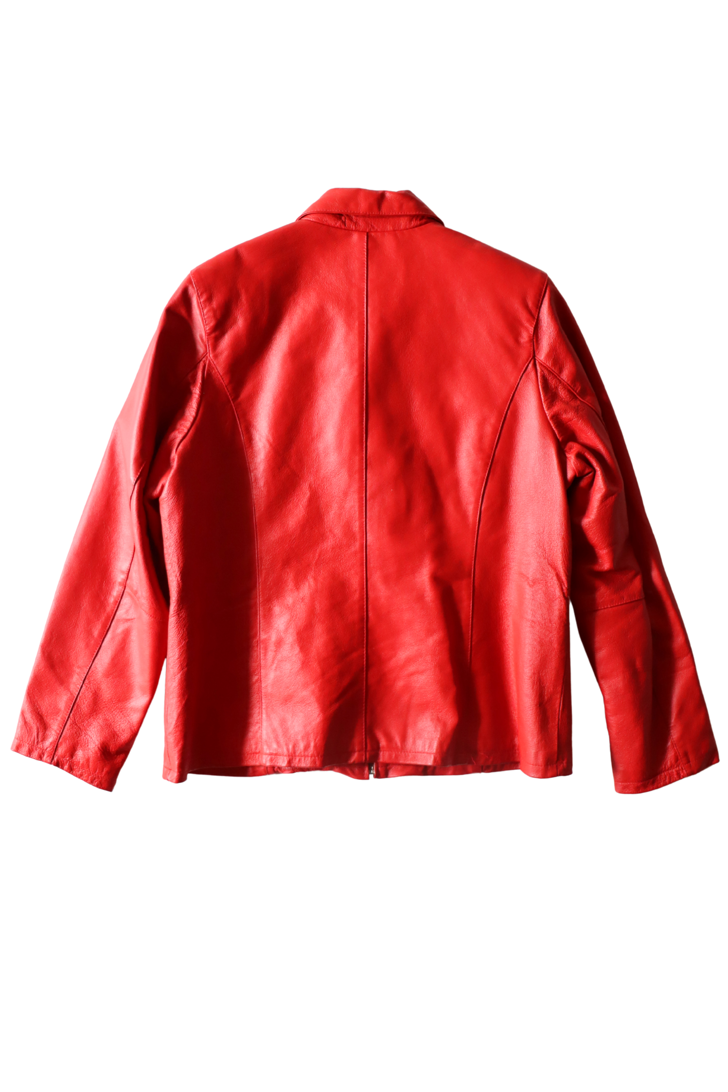 Vintage Red Leather Jacket