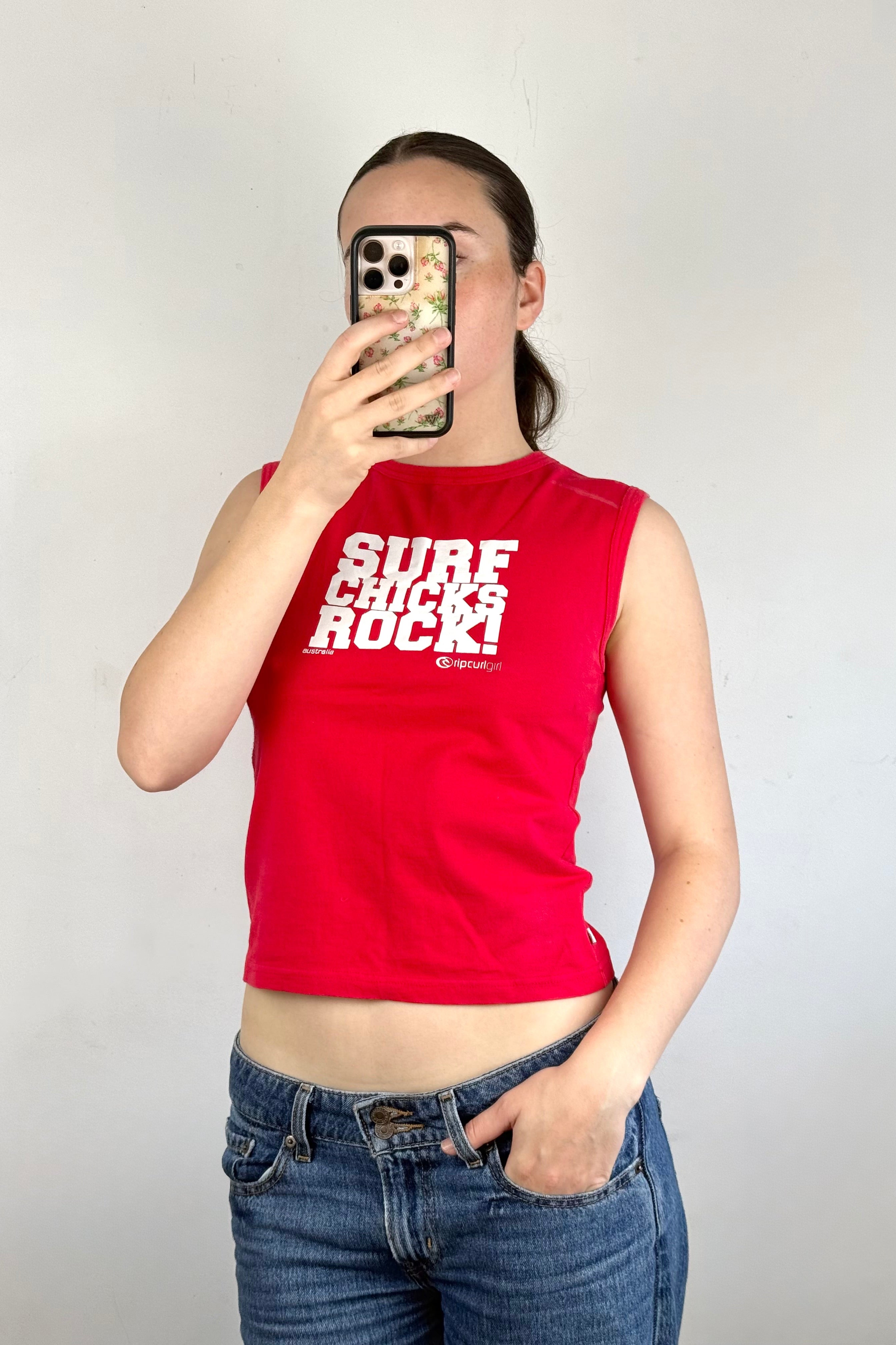90s Ripcurl Surf Chicks Rock Tank┃Size 10