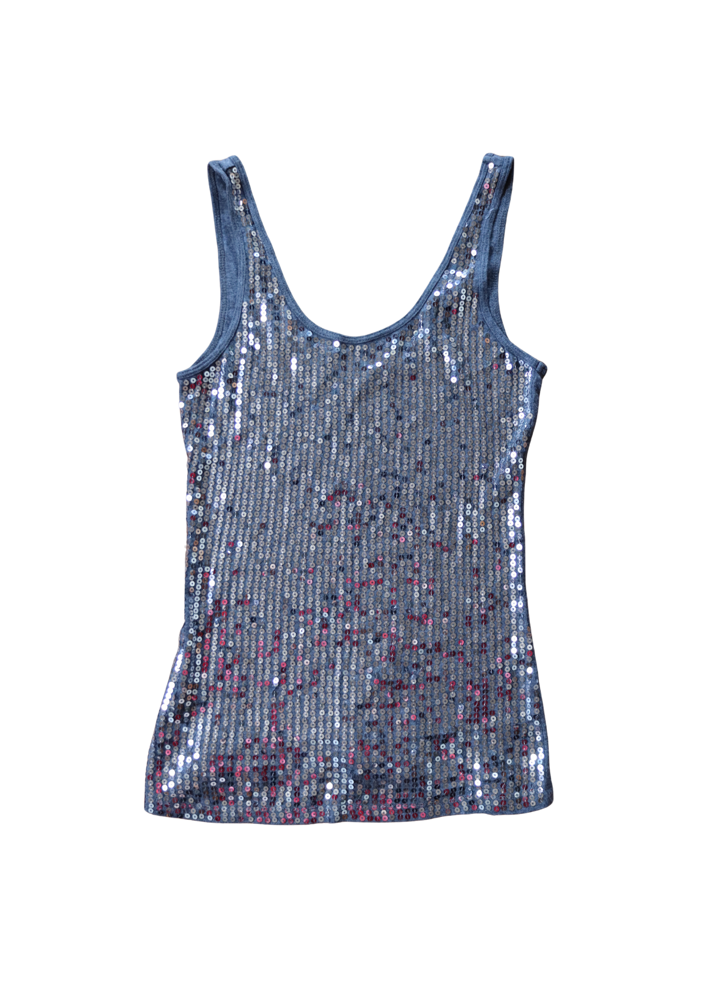 Grey Sequin Tank