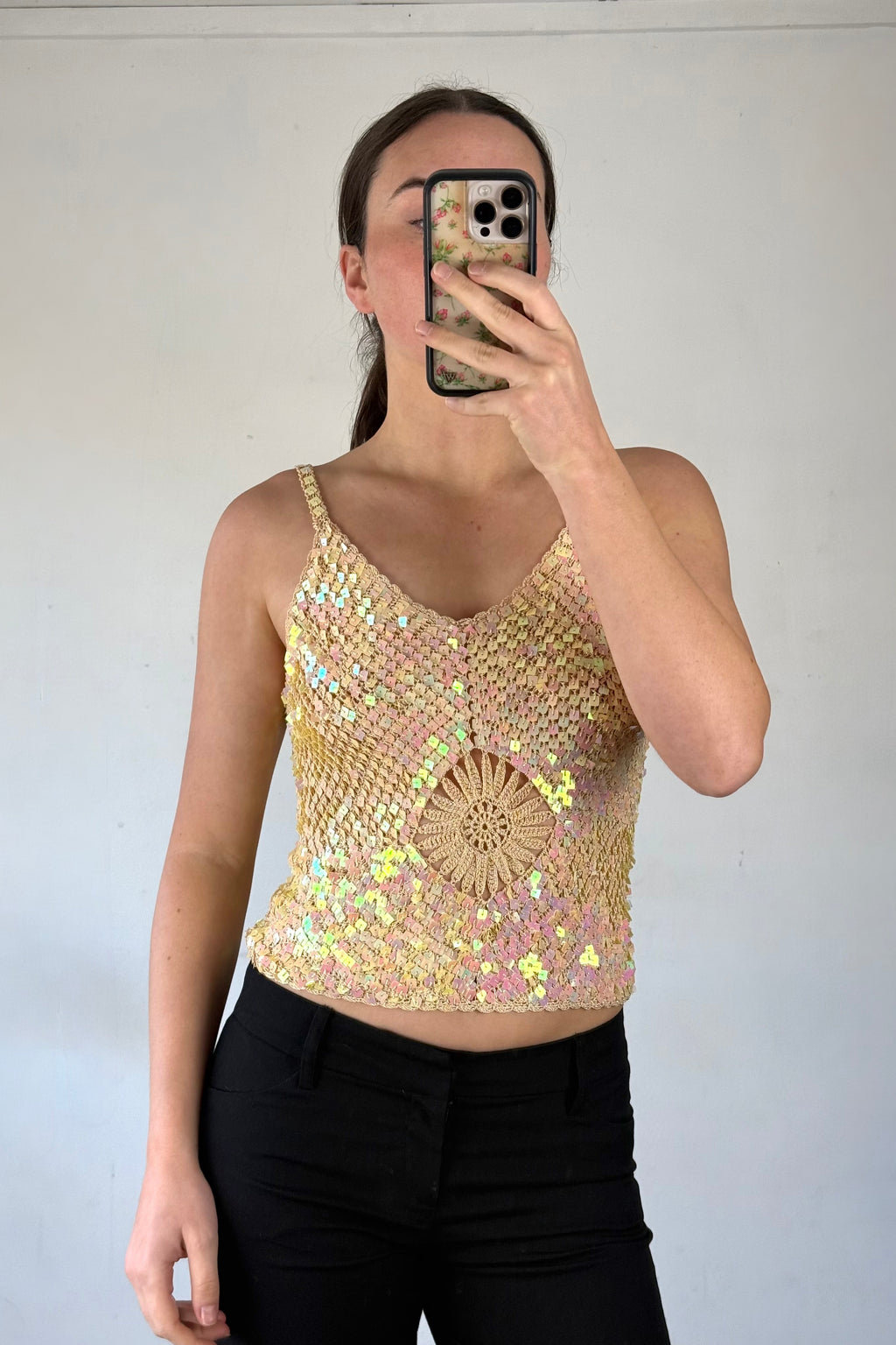 Cream Singlet Top