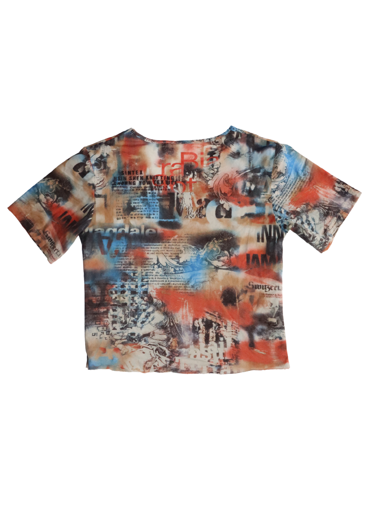 Vintage Orange Graphic Top