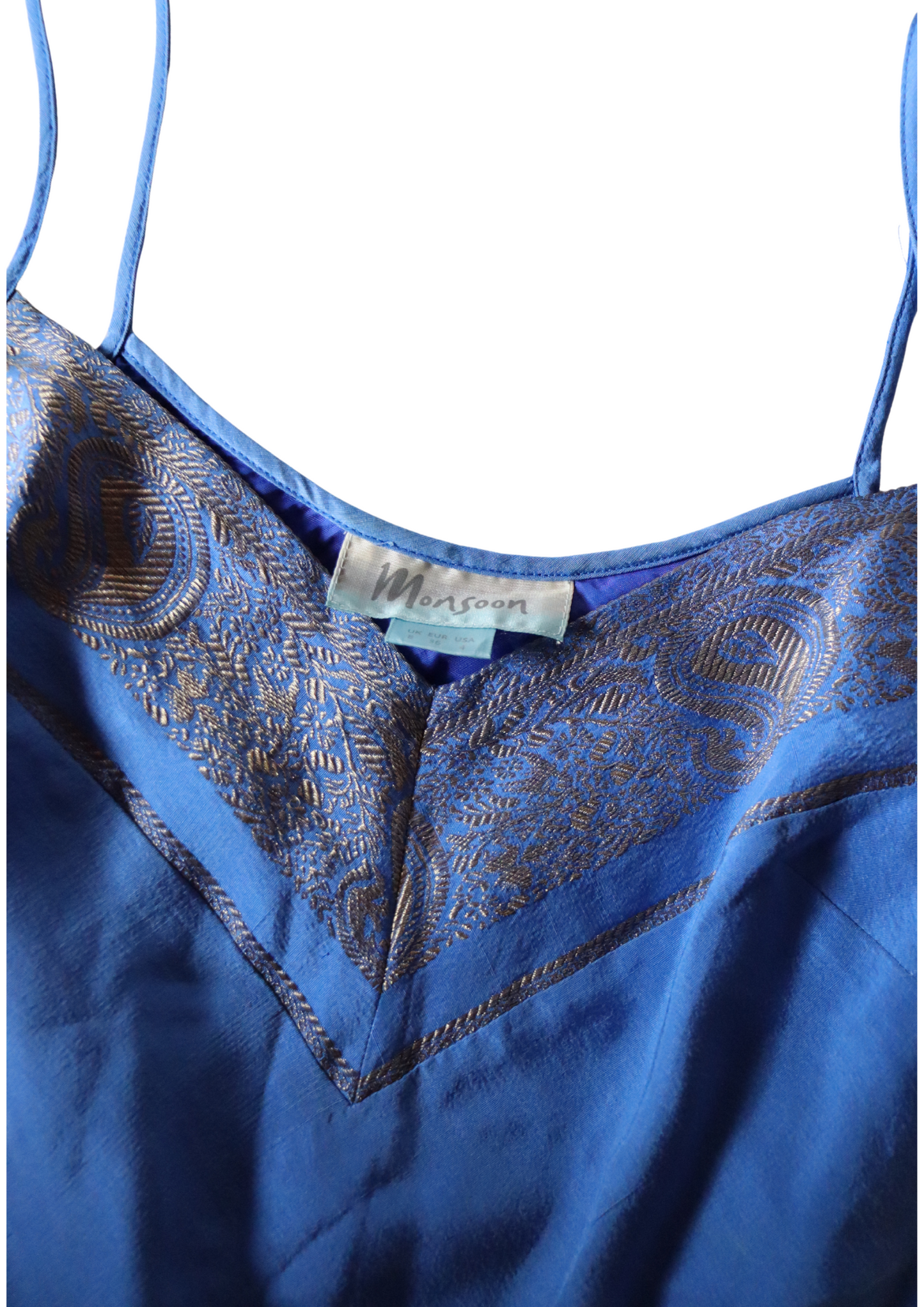 Vintage Blue Midi Slip Dress┃Size 8