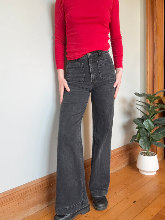 Black High Waisted Rolla's Jeans┃Size 26