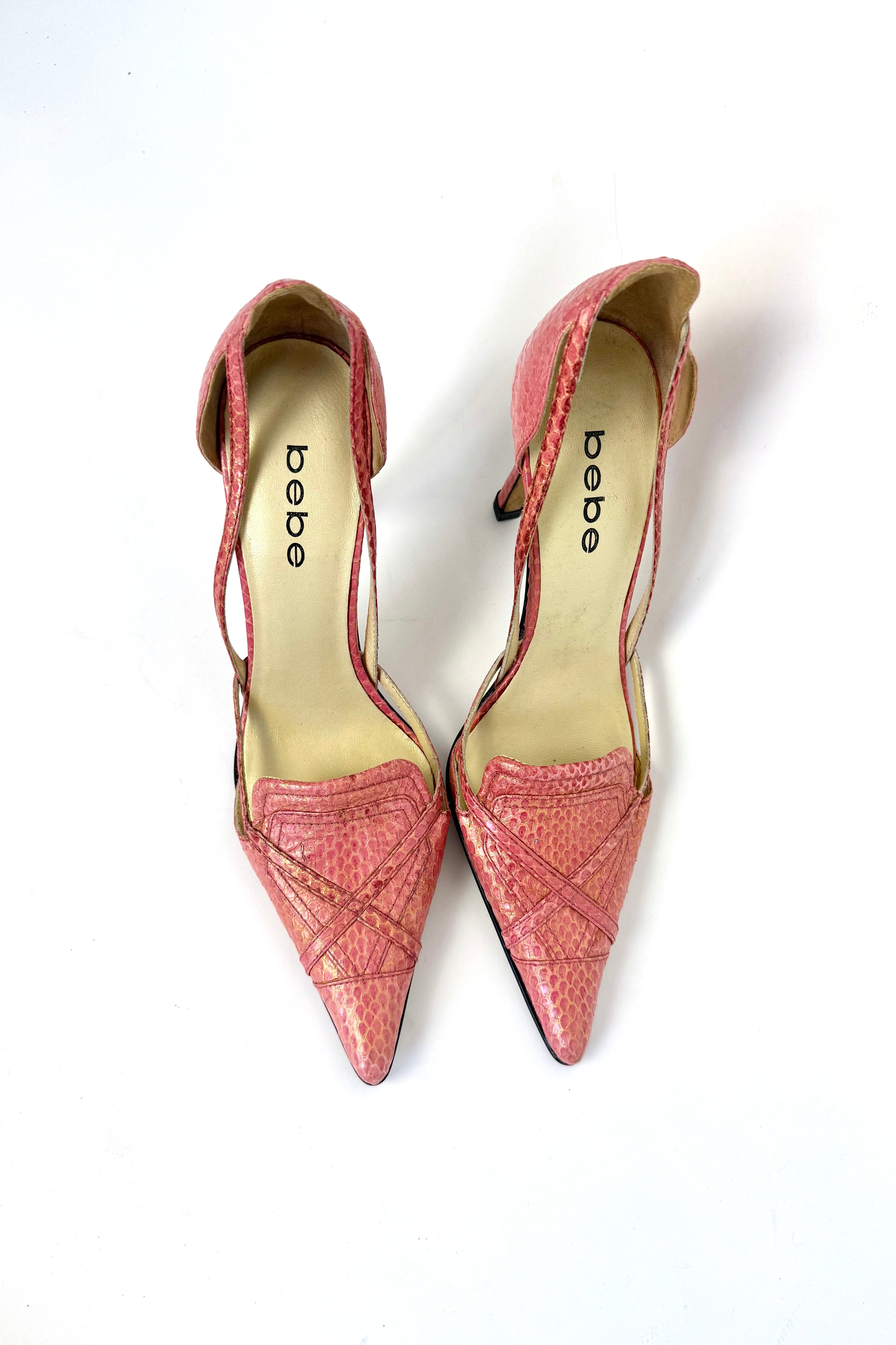 Orange BEBE Heels | Size 7.5