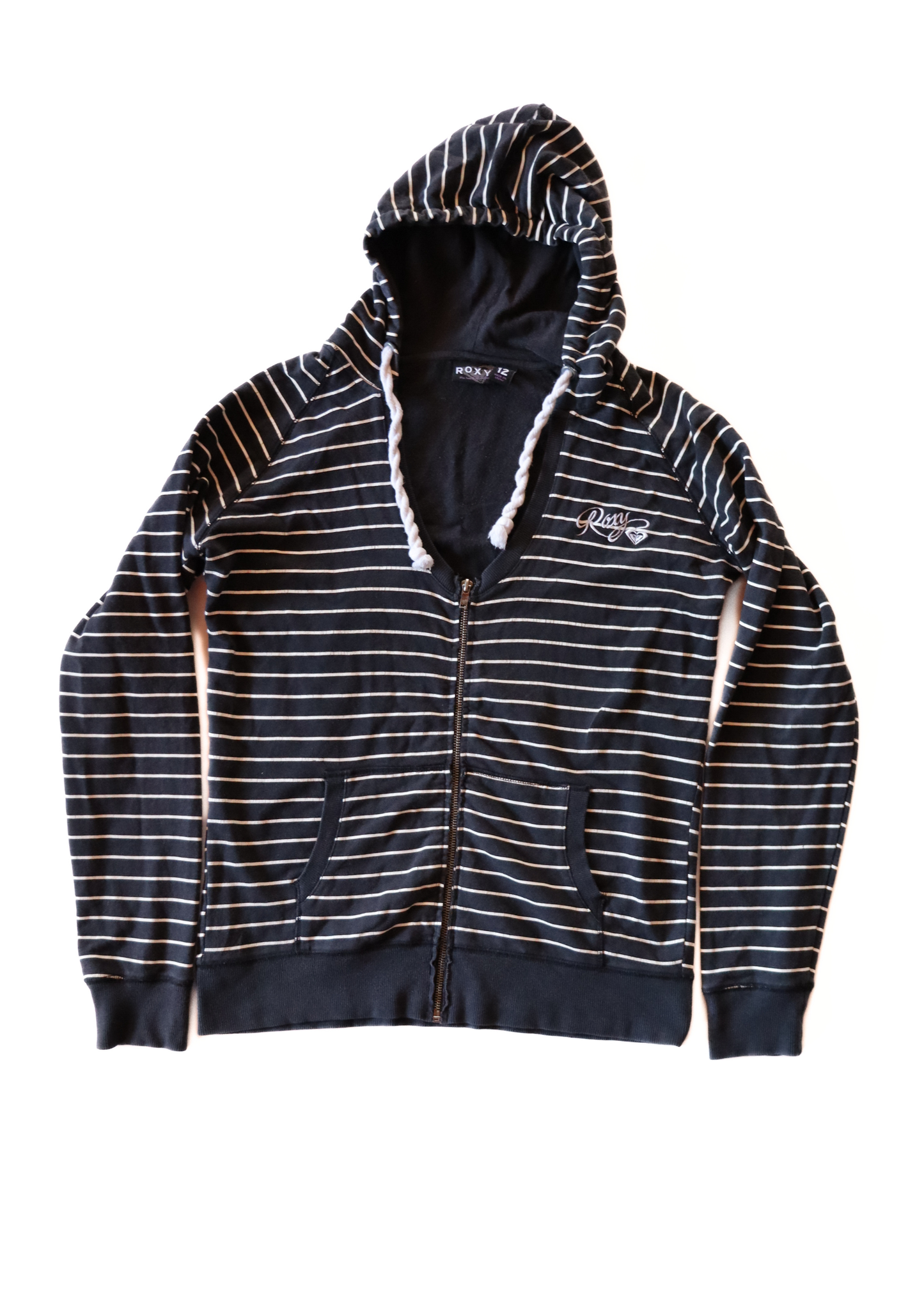 Striped Roxy Hoody┃Size 12