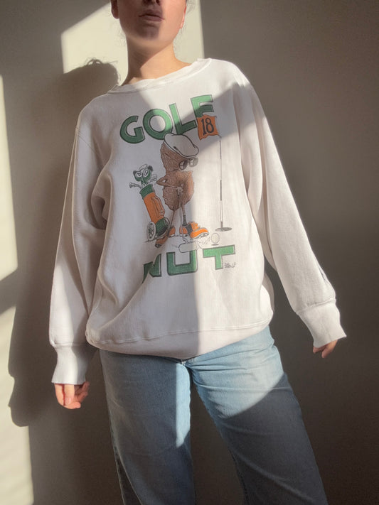 Vintage Golf Nut Crew┃Size M