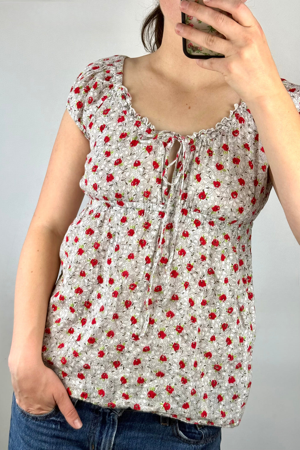 Y2K Floral Maiden Top┃Size 14