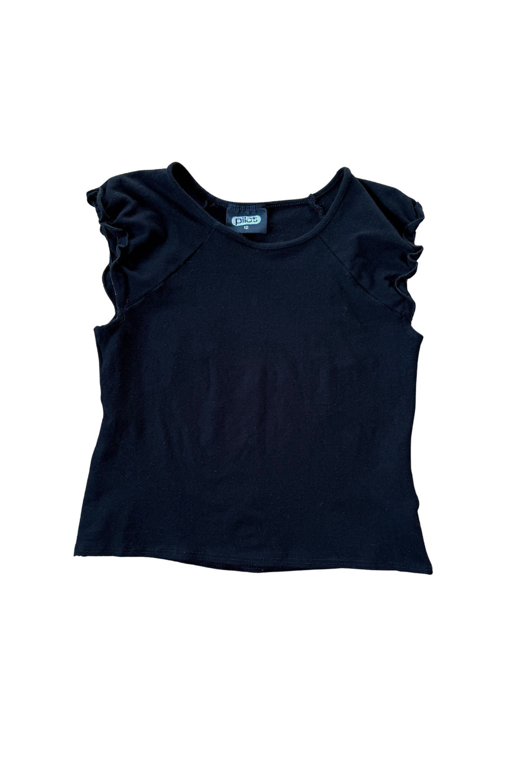 Y2K Black Crop Top