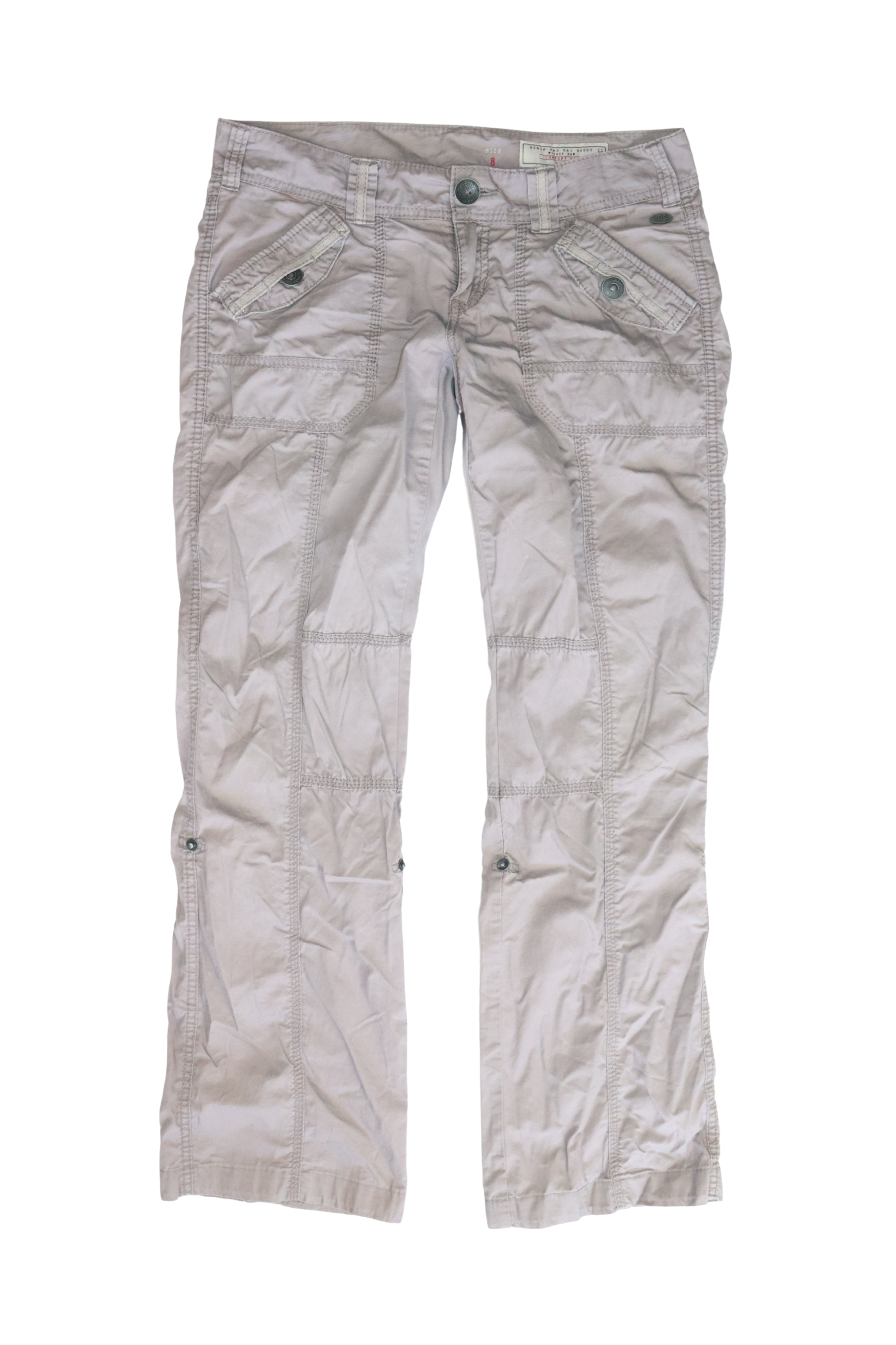 Brown Cargo Low Rise Pants┃Size 8