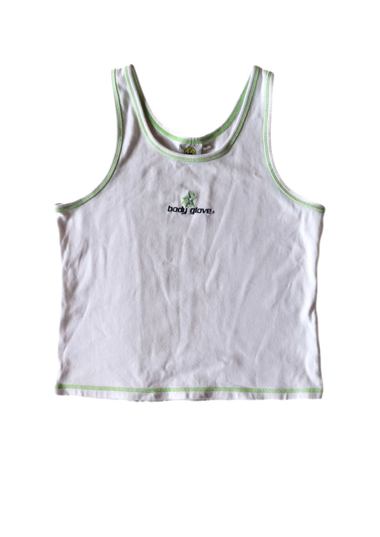 Vintage White Body Glove Singlet┃Size L