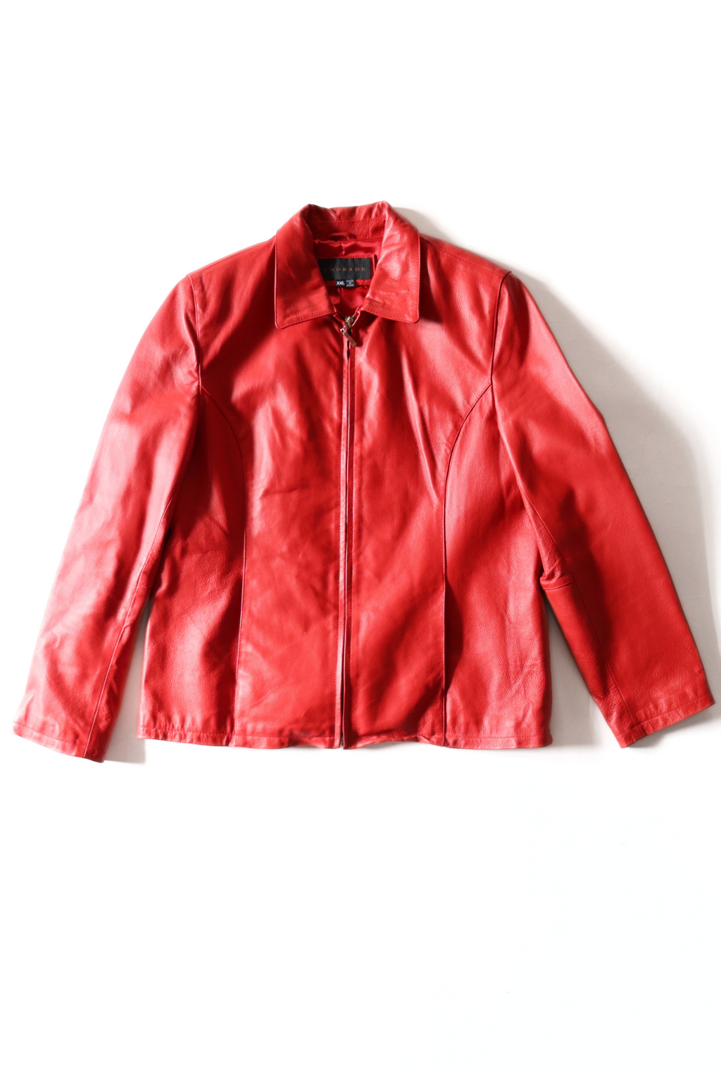 Vintage Red Leather Jacket