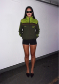 Vintage Green and Brown Adidas Zip-up┃Size M
