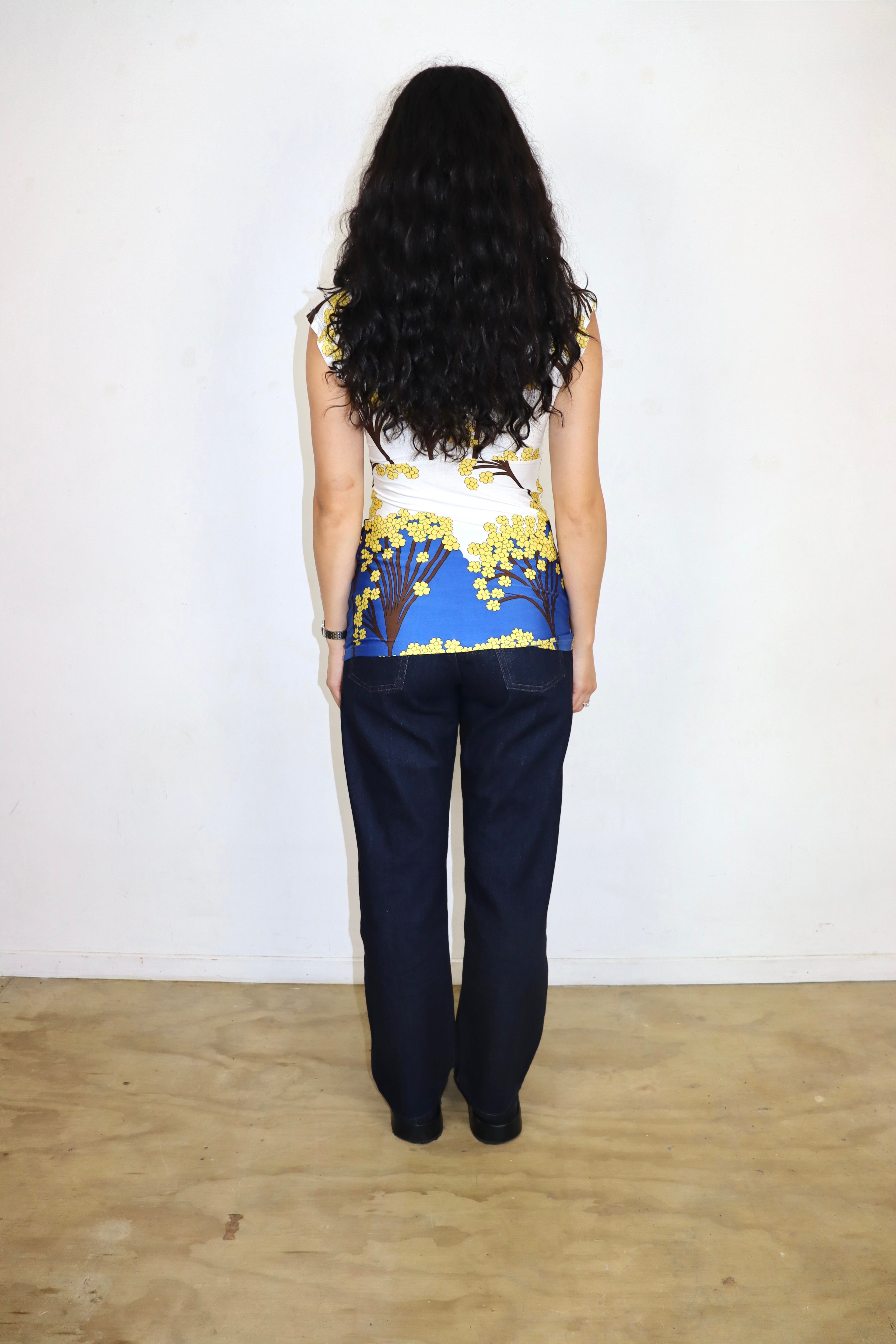 90s V Neck Top