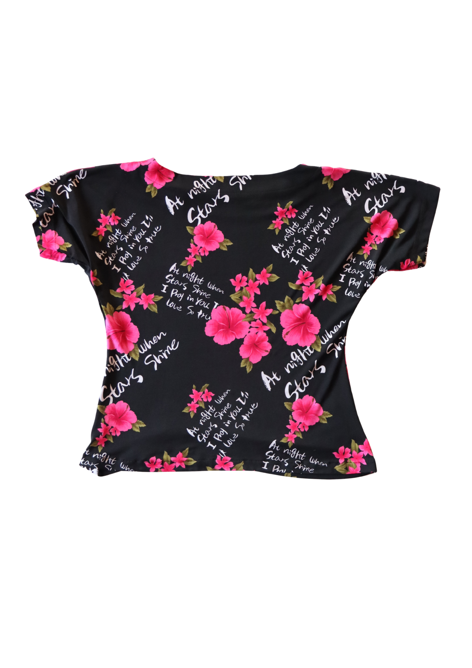 Black Floral Top