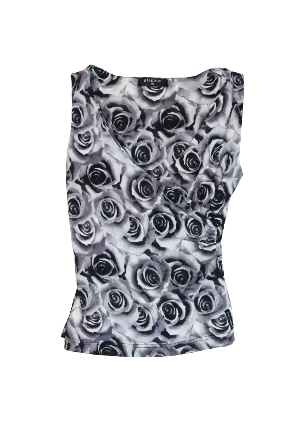 Vintage Grey Rose Tank┃Size 12