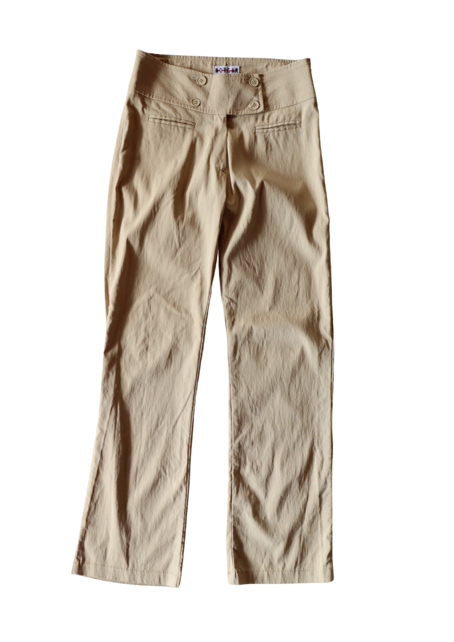 Beige Straight Leg Morgan De Toi Pants