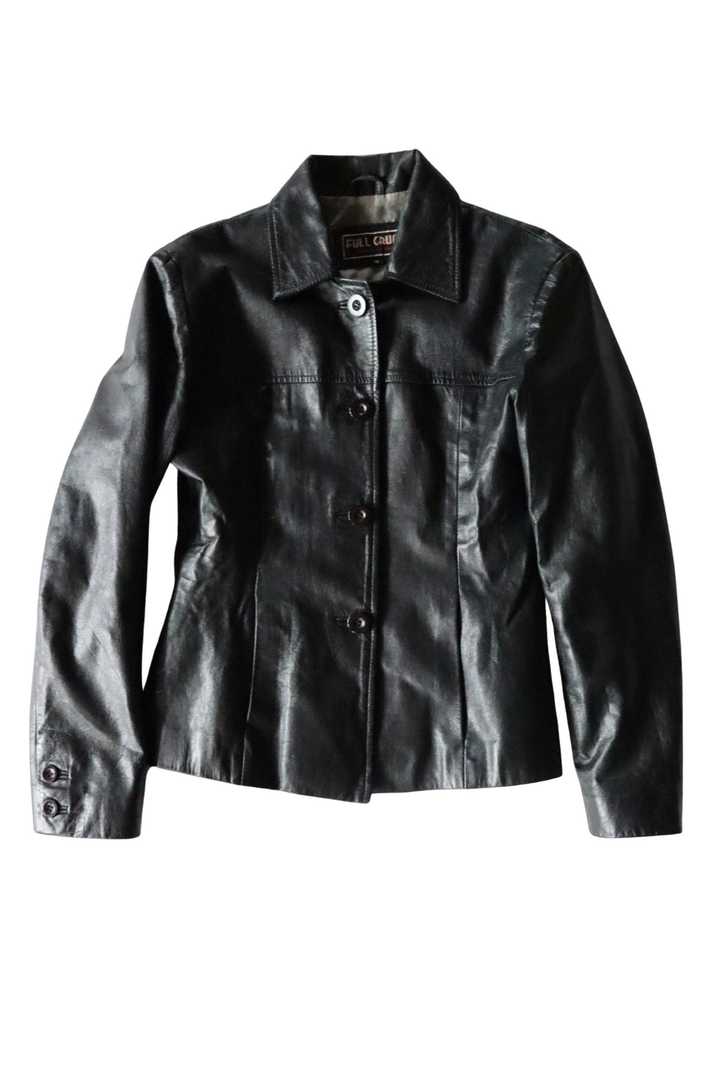 Black Fitted Leather Jacket