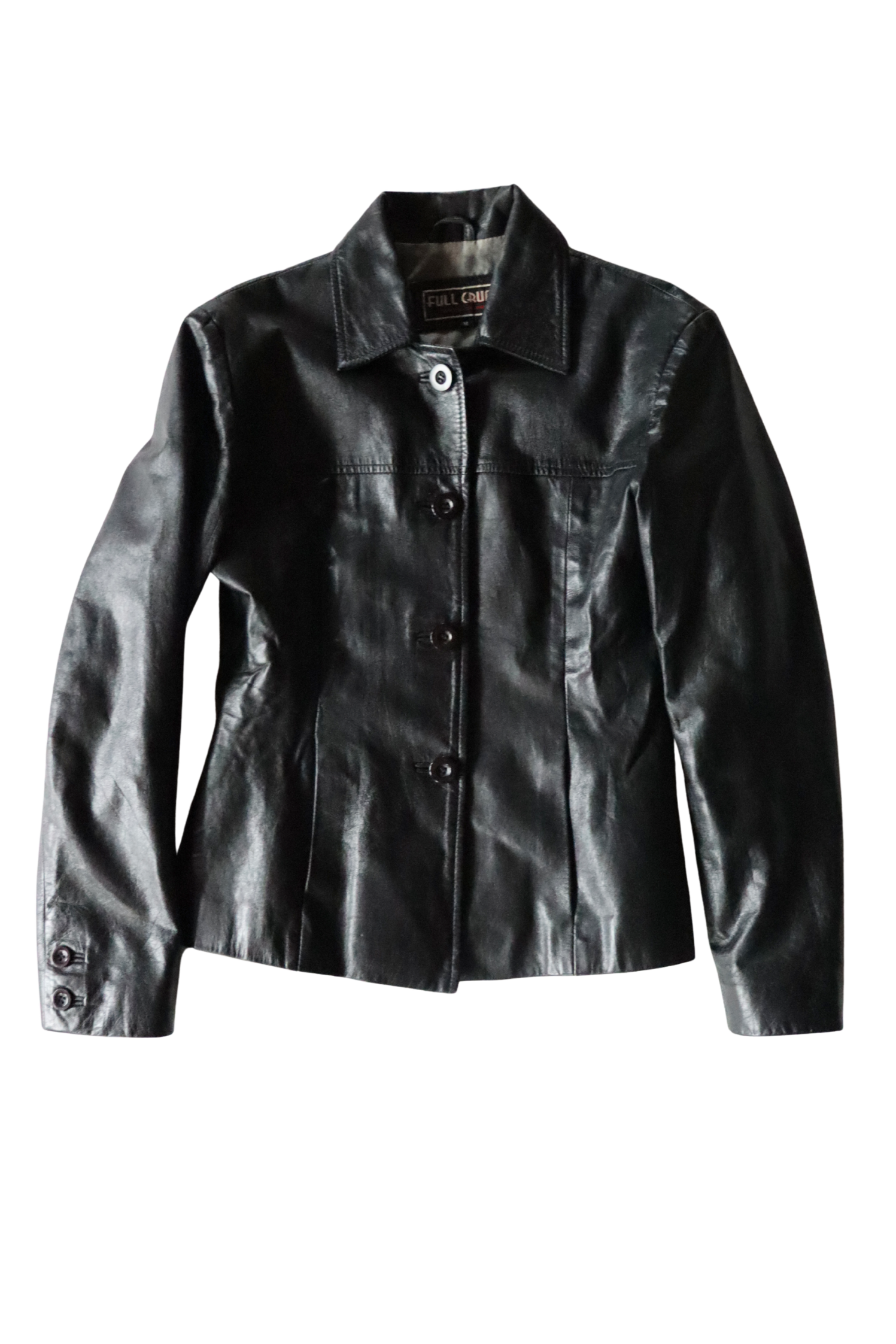 Black Fitted Leather Jacket