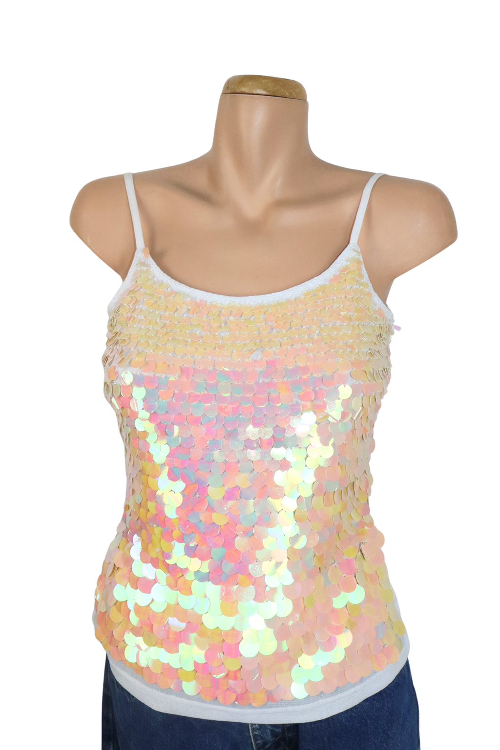 Y2K Circle Sequin Singlet