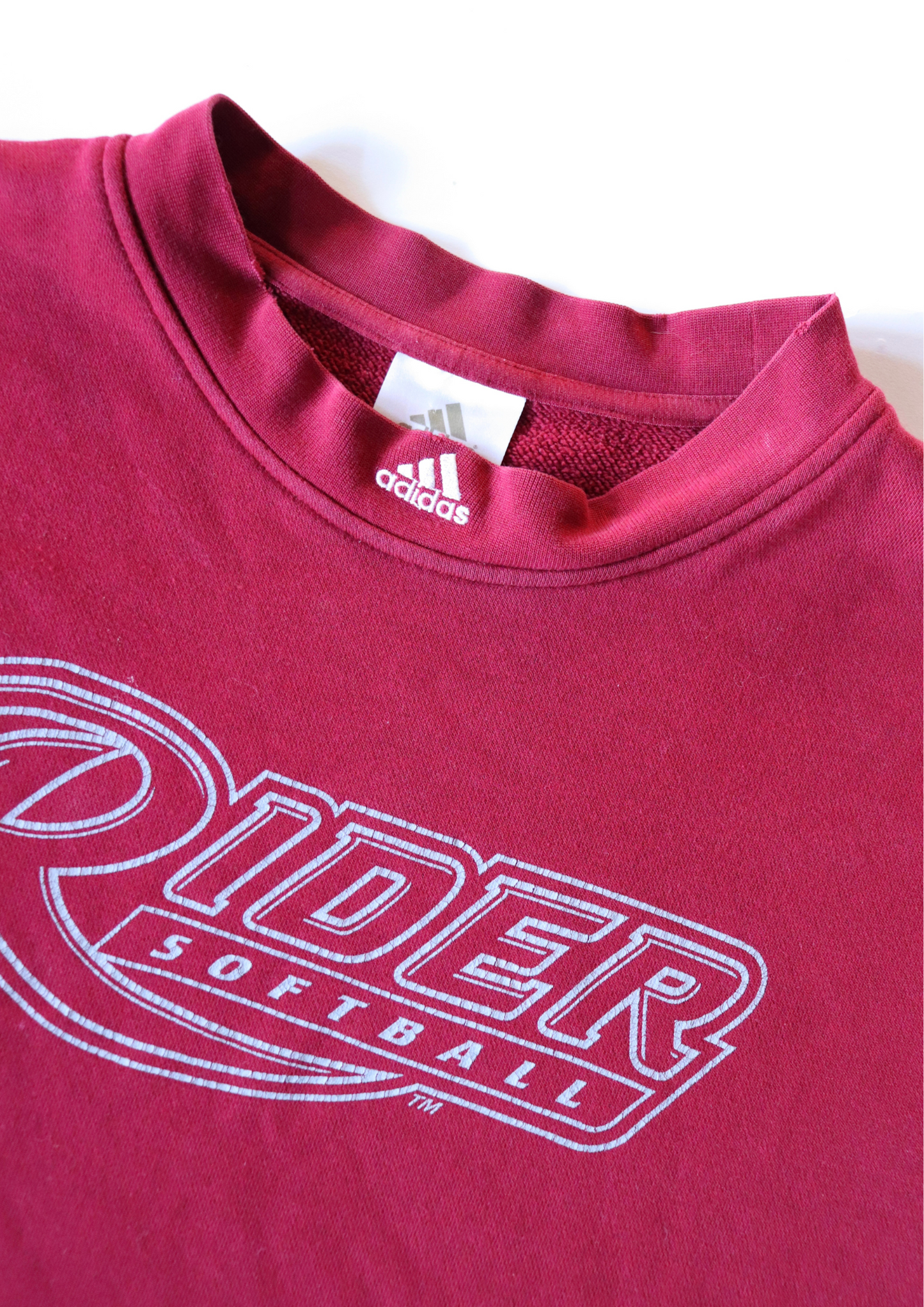 Maroon Adidas Riders Football Crew┃Size M