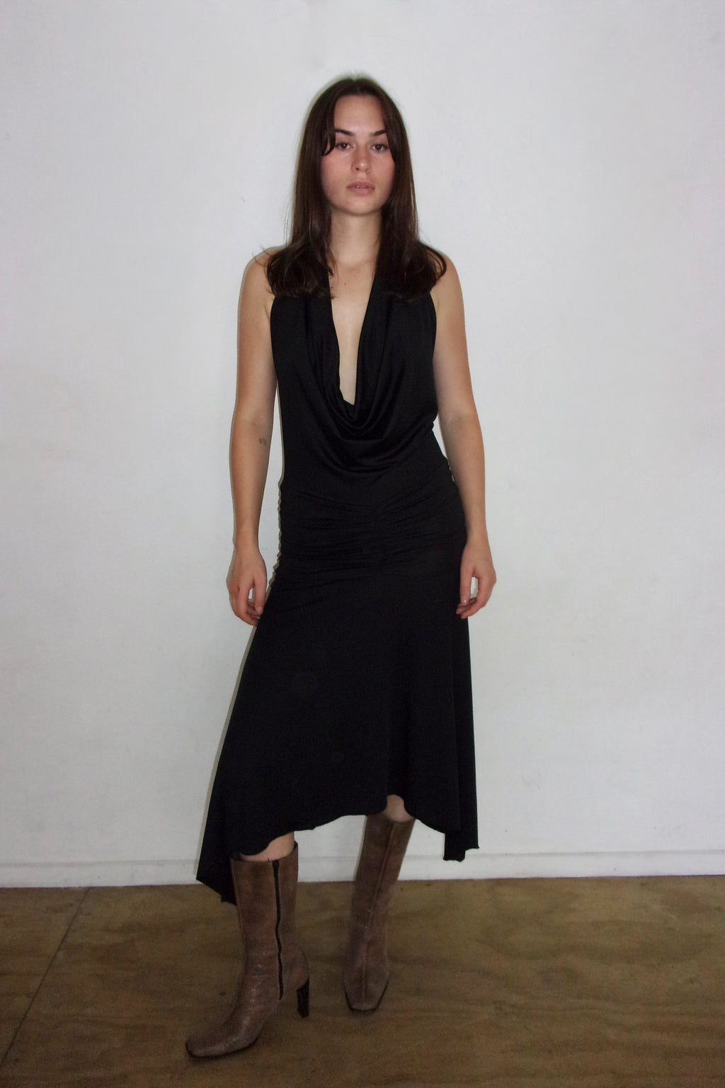 Vintage Black Halterneck Dress