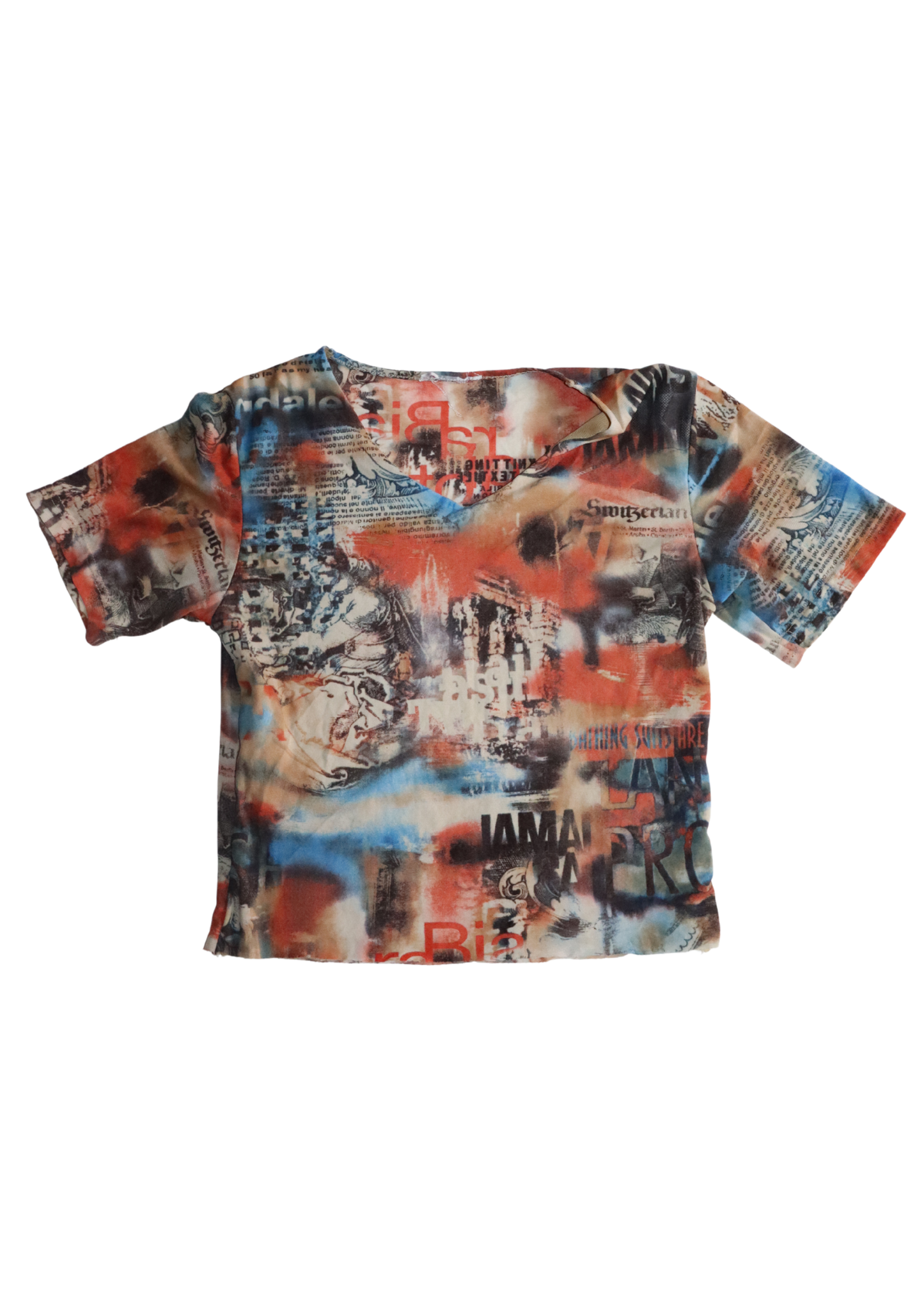 Vintage Orange Graphic Top