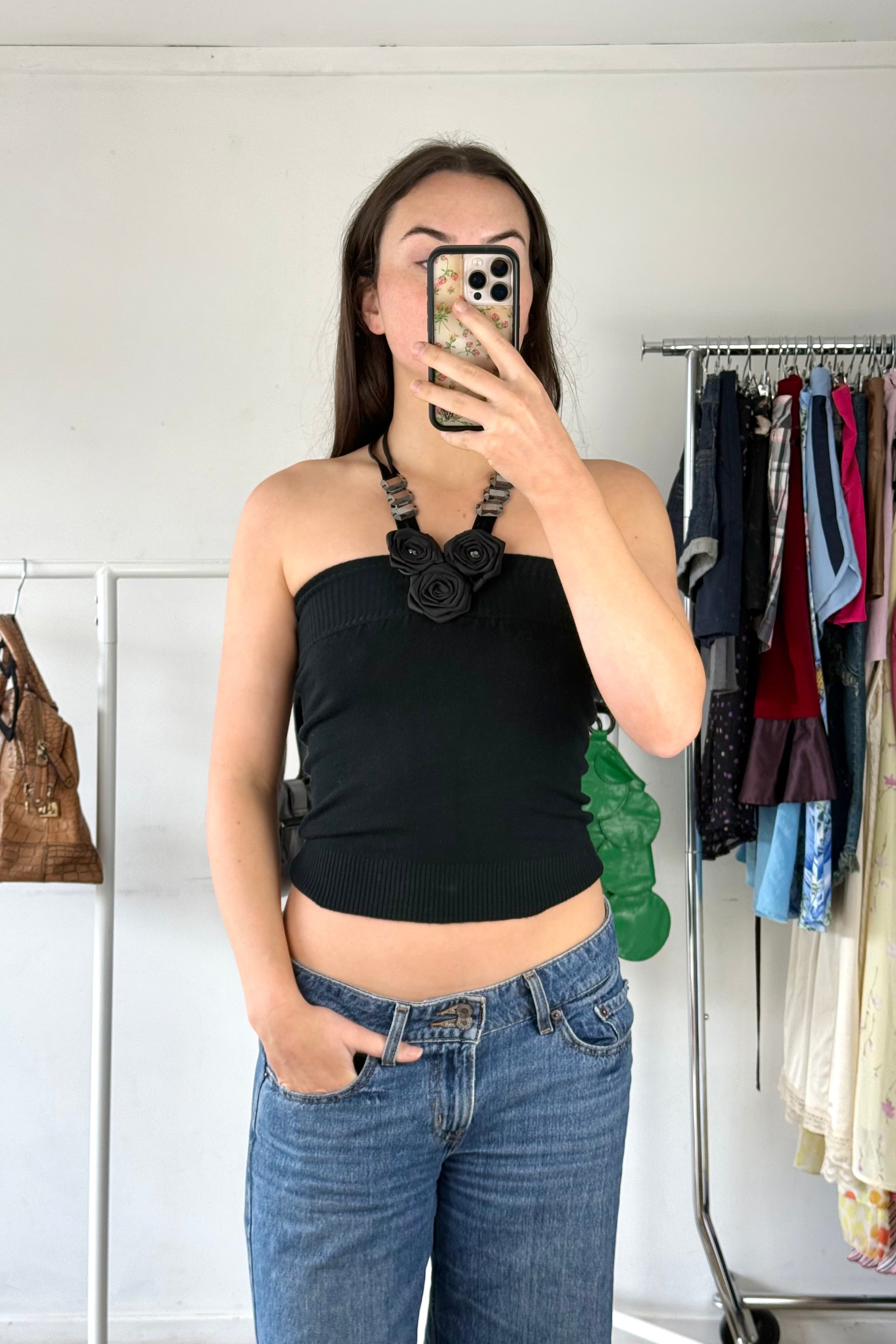 Black Rose Halter