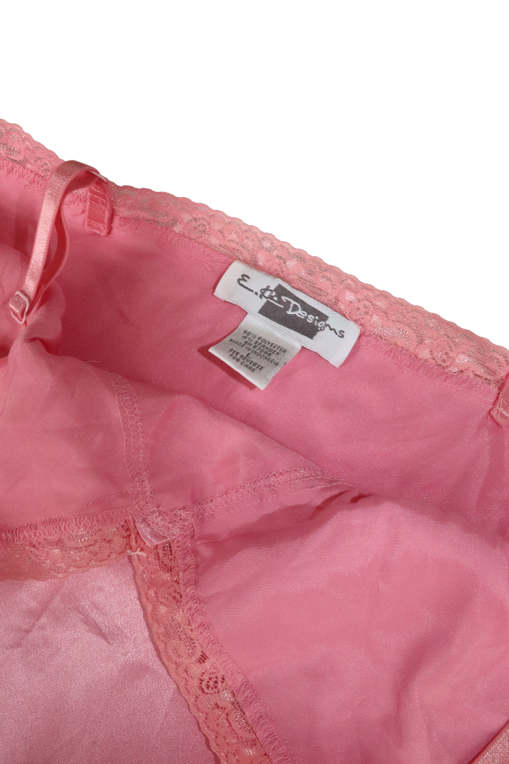 Vintage Pink Slip Top┃Size L