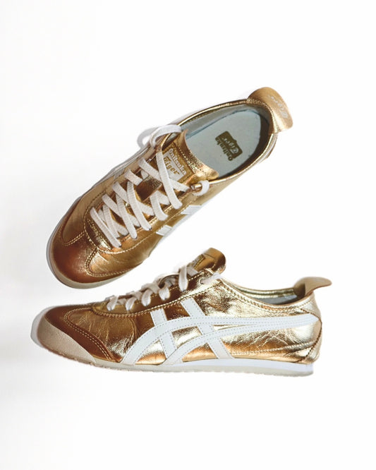 Gold Shiny Onitsuka Tigers "Mexico 66"┃Size EU 39