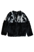 Black and White Faux Fur Jacket┃Size 10