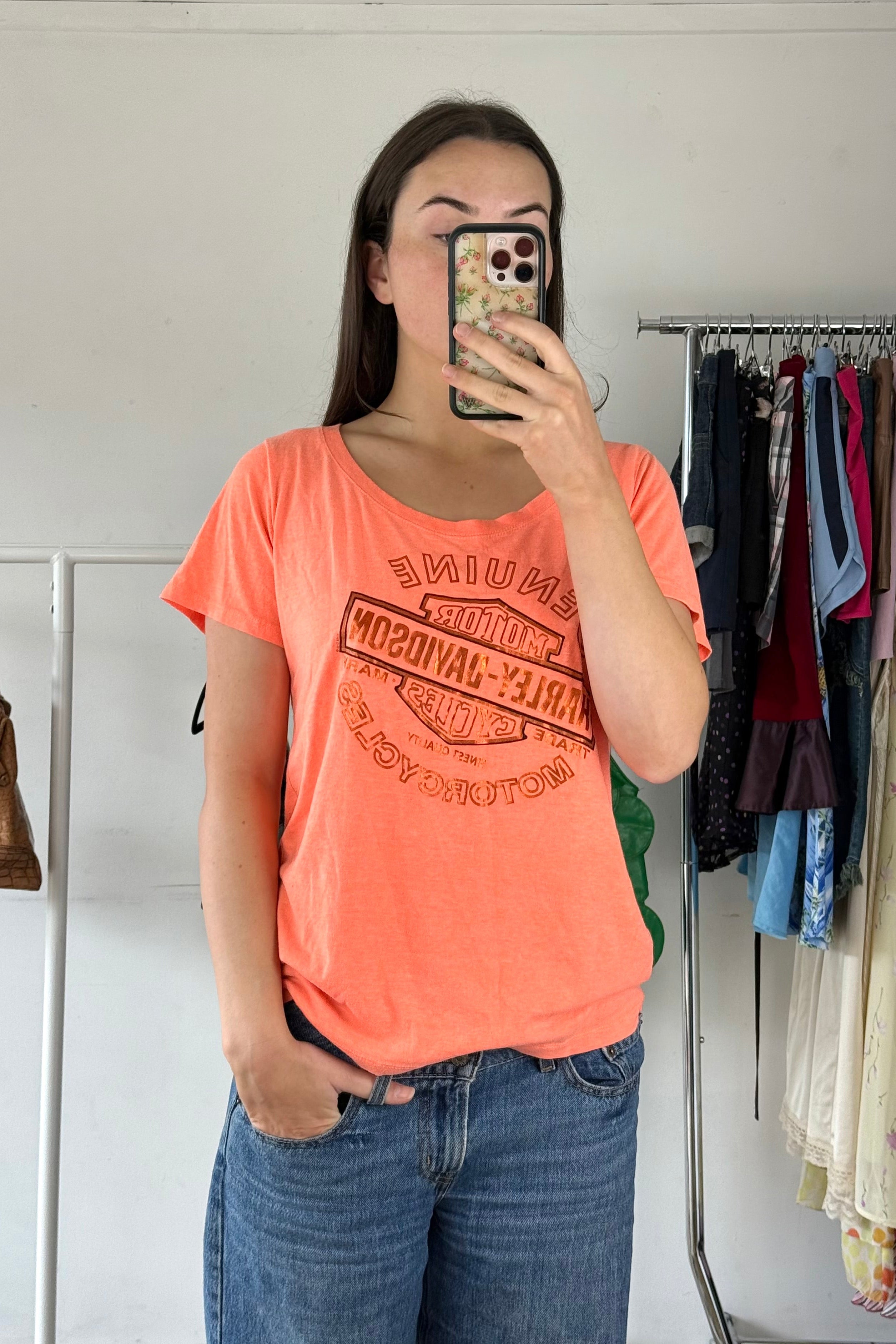 Orange Harley Davidson Tee┃Size XXL