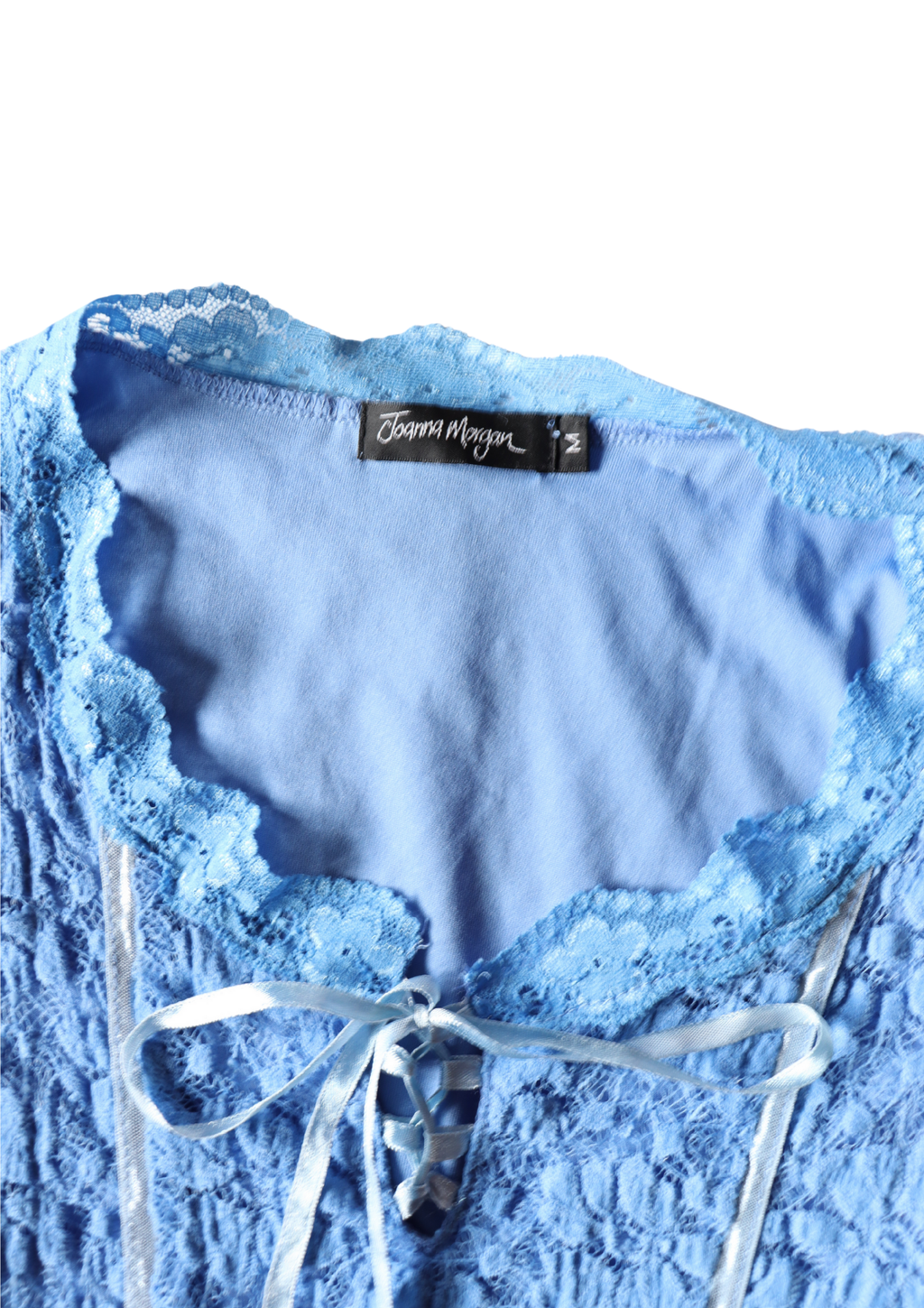 Vintage Blue Lace Top┃Size M
