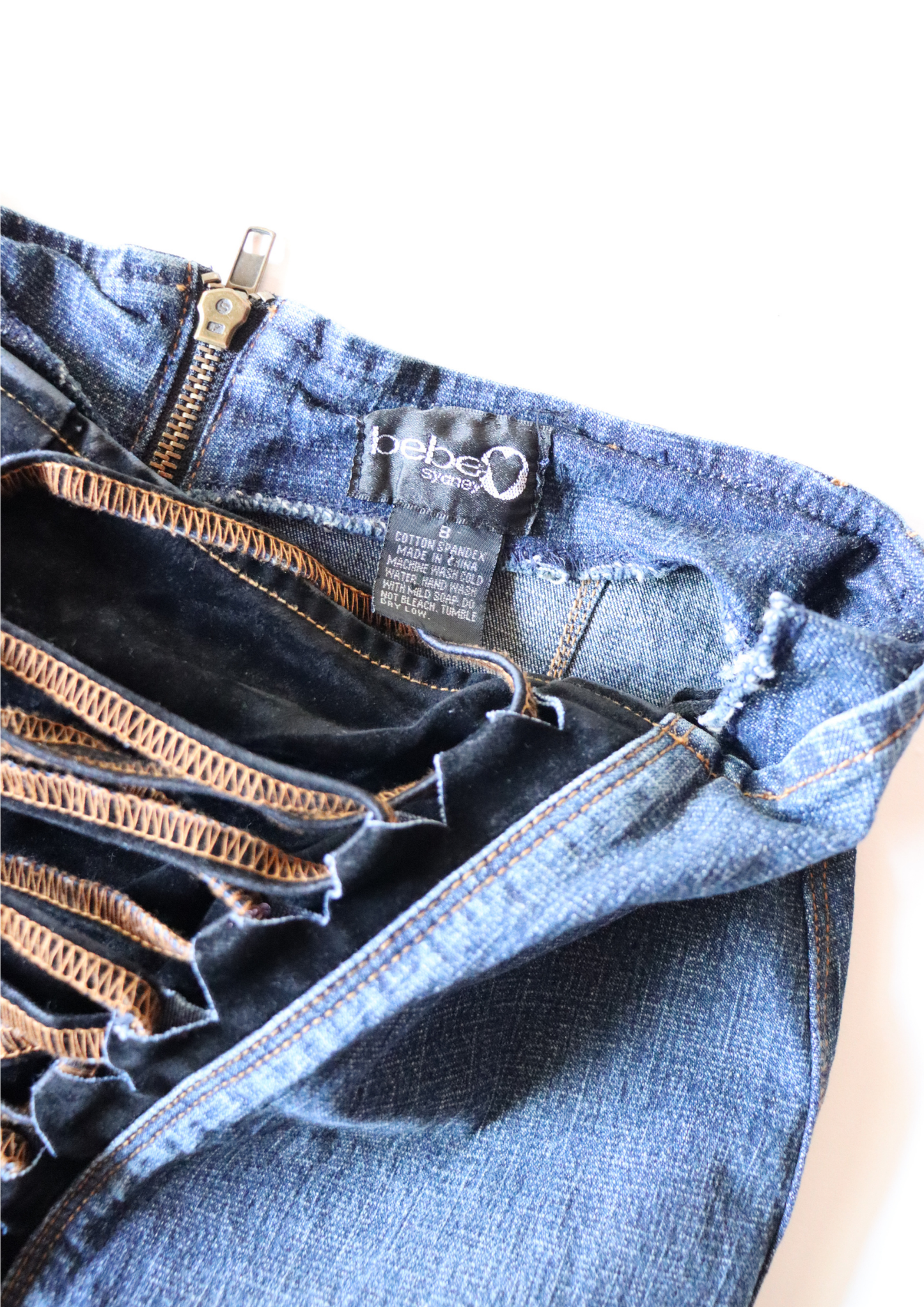 Vintage Bebe Denim Maxi Skirt┃Size 8