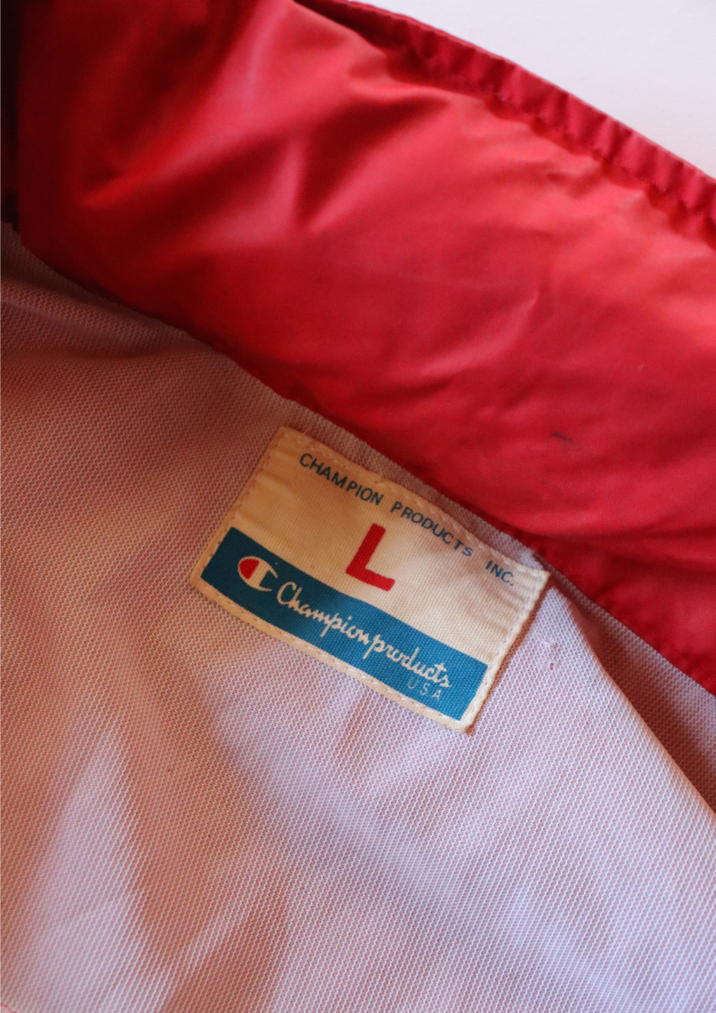 Red Champion Windbreaker┃Size L