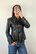 Black Fitted Leather Jacket