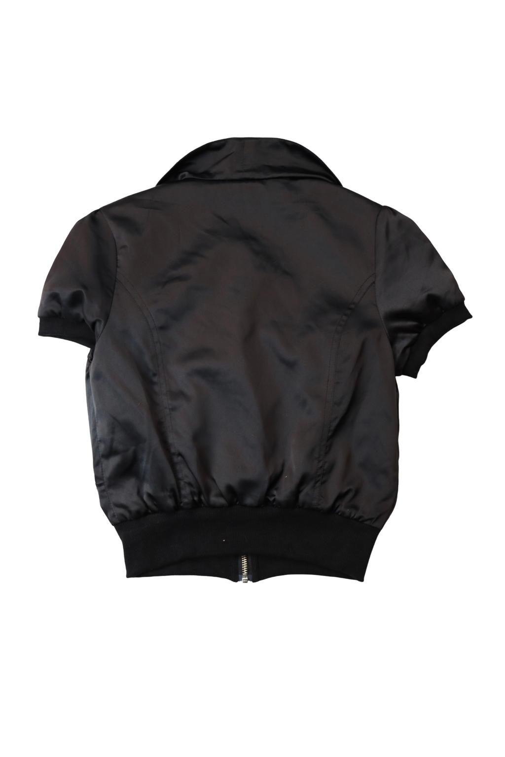 Black Vintage Pagani Satin Top┃Size XS