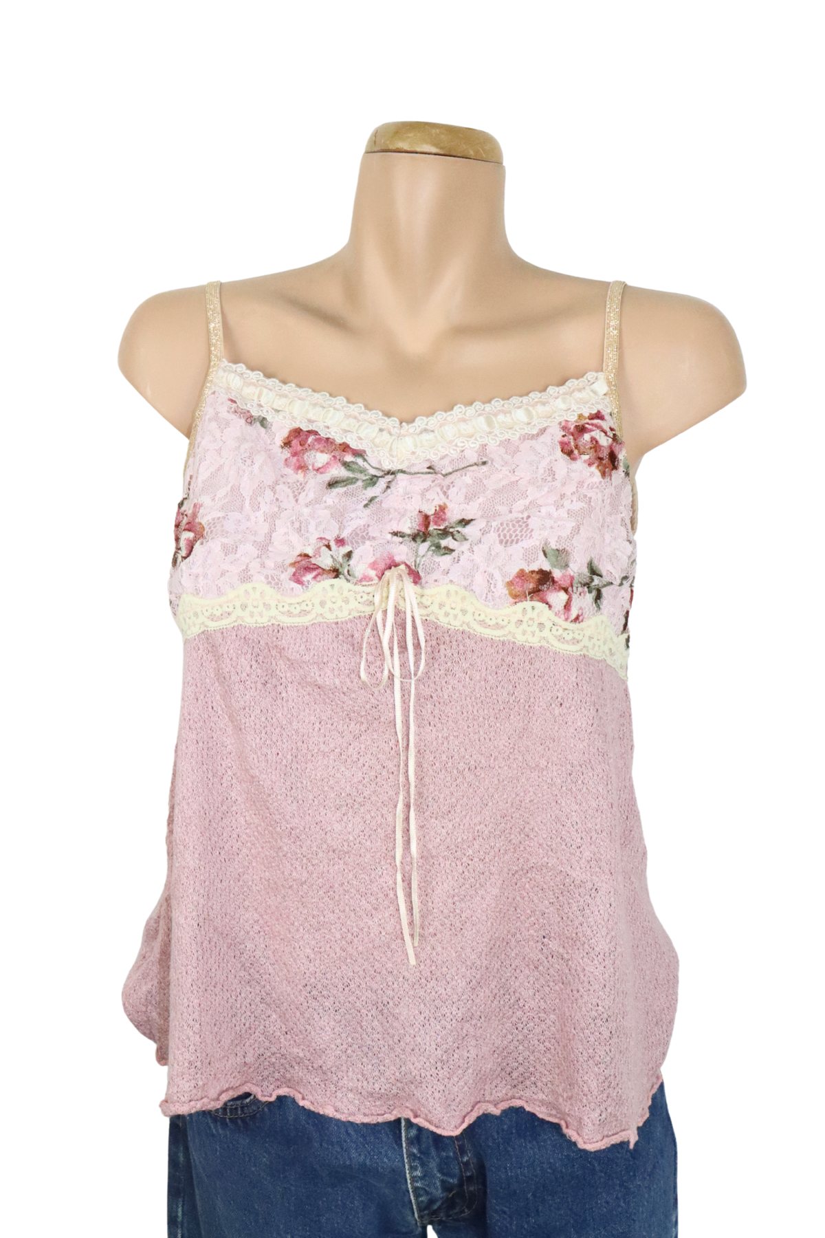 Pink Floral Singlet