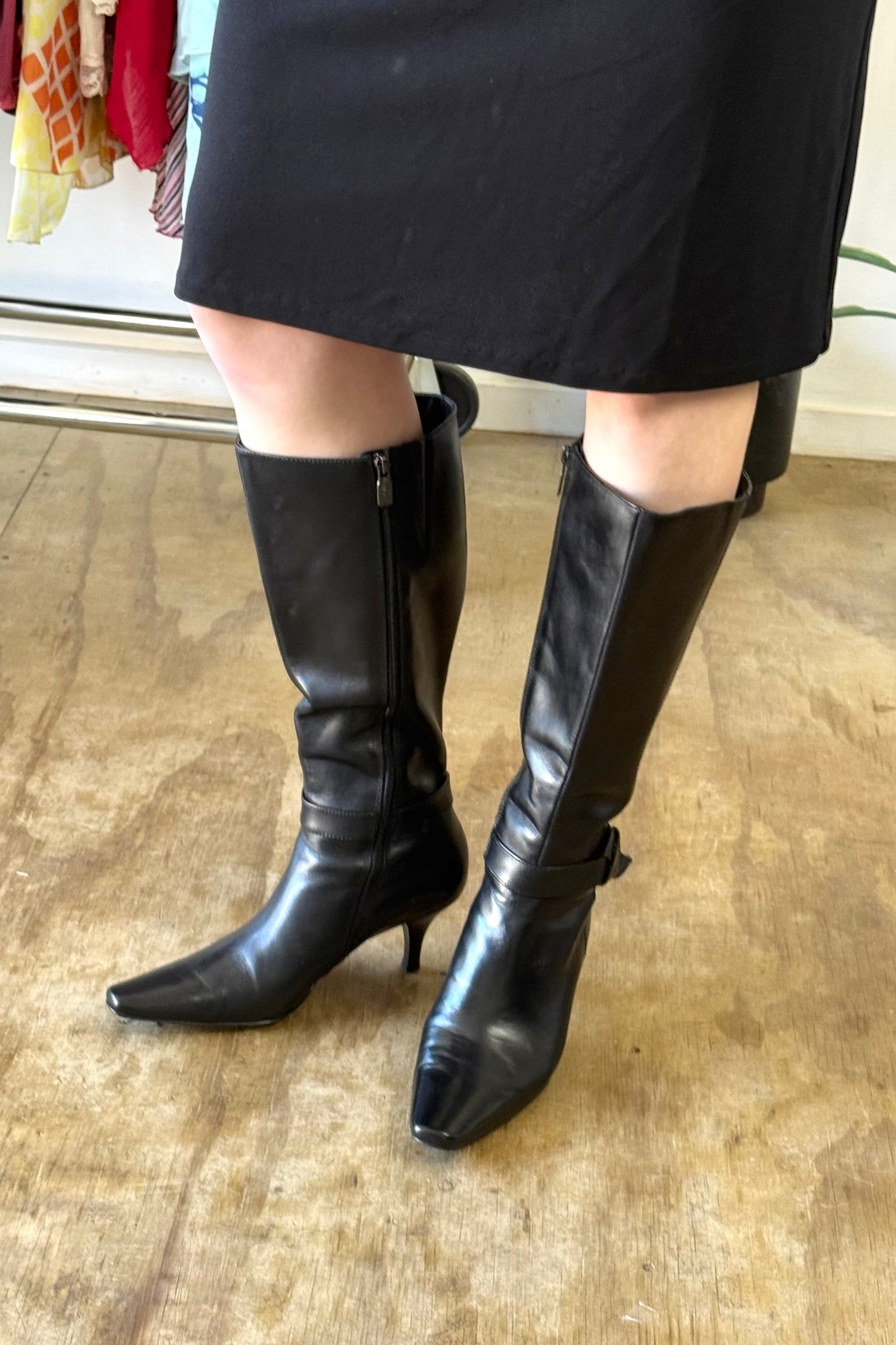 Black Pointed Toe Boots┃Size 8