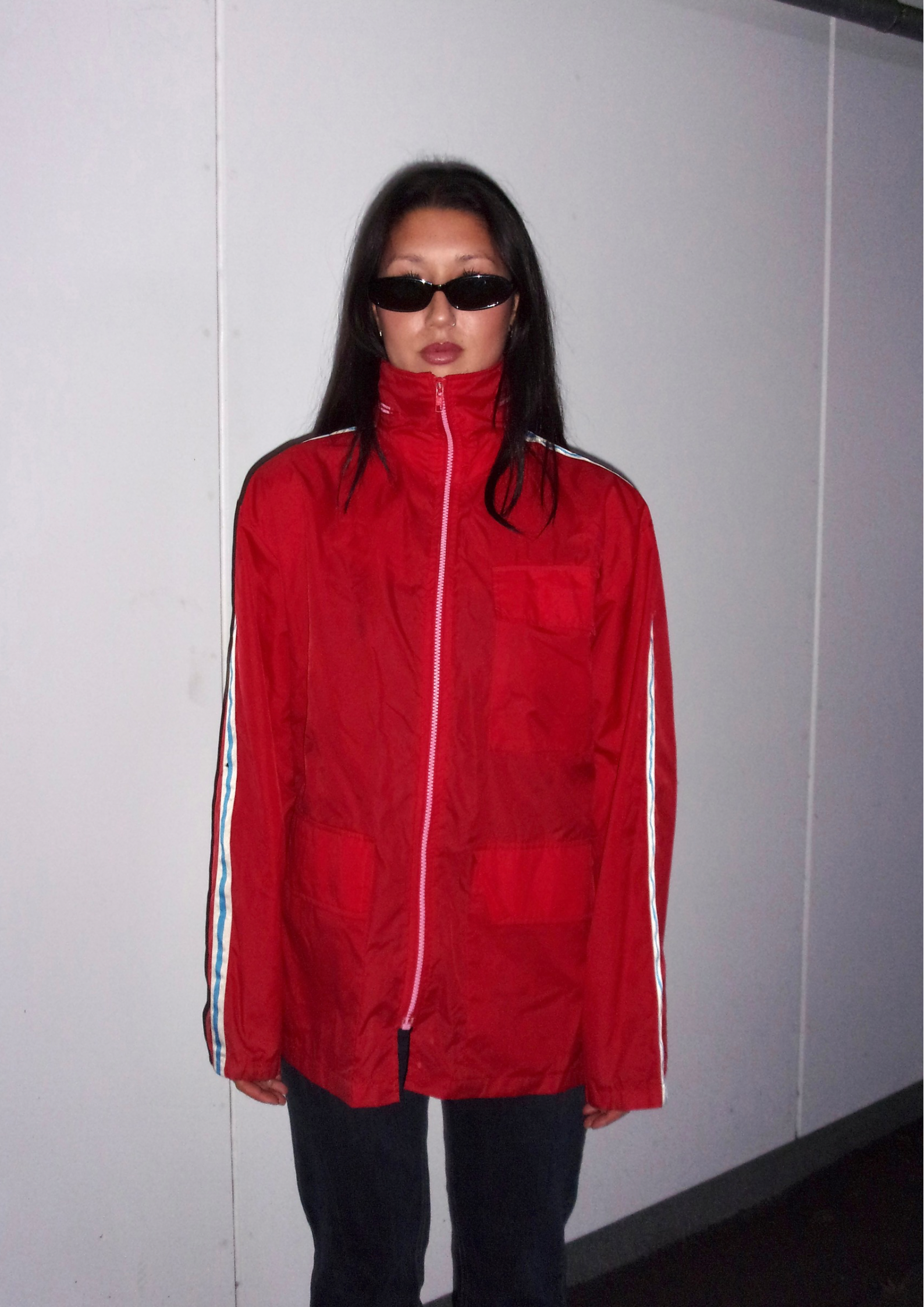 Red Champion Windbreaker┃Size L