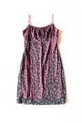 90s Layered Mesh Midi Dress┃Size L