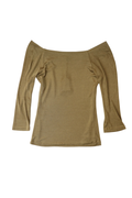 Gold Off The Shoulder Top