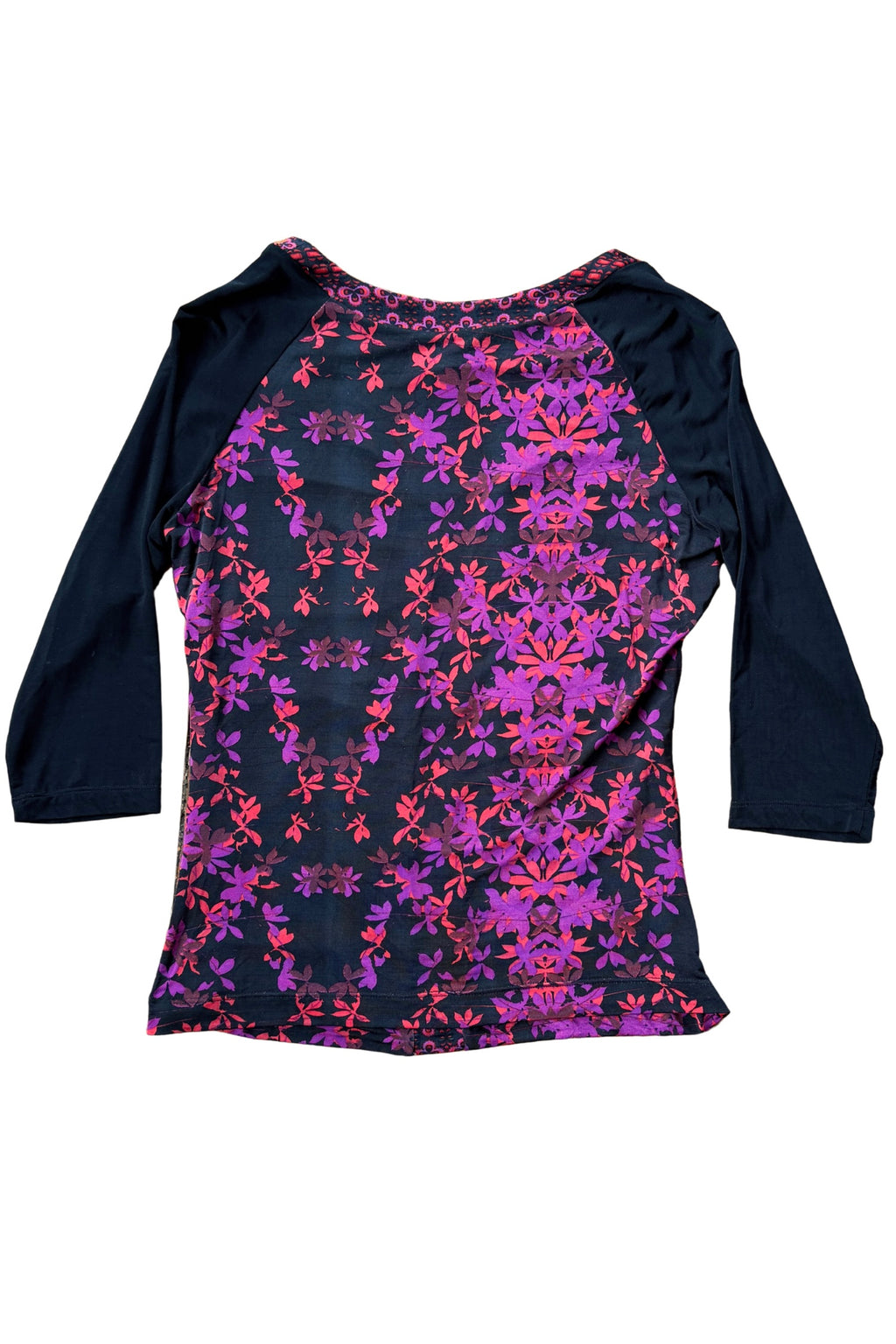 Just Cavalli Floral 3/4 Sleeve Top┃Size 44
