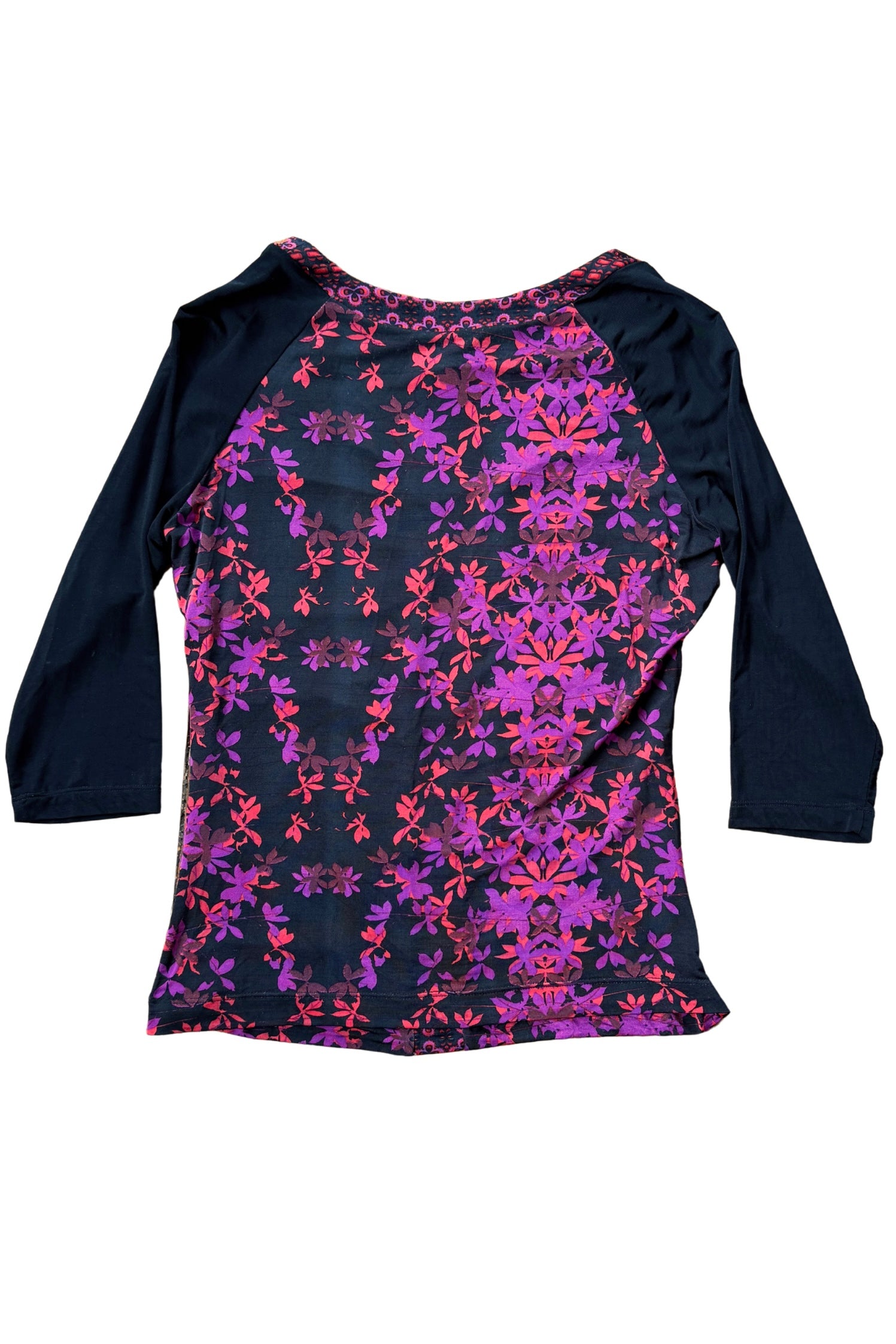 Just Cavalli Floral 3/4 Sleeve Top┃Size 44