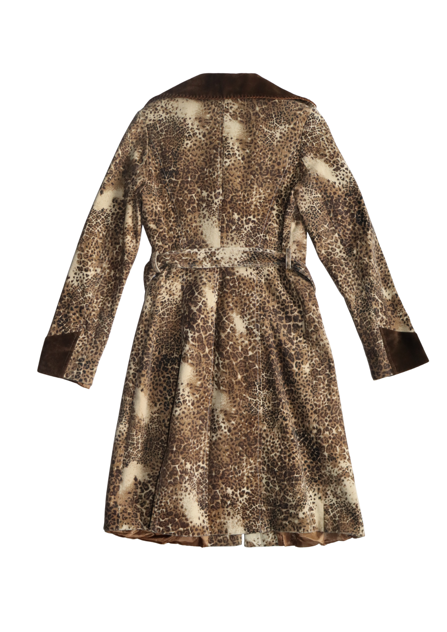 Leopard Print Trench Coat