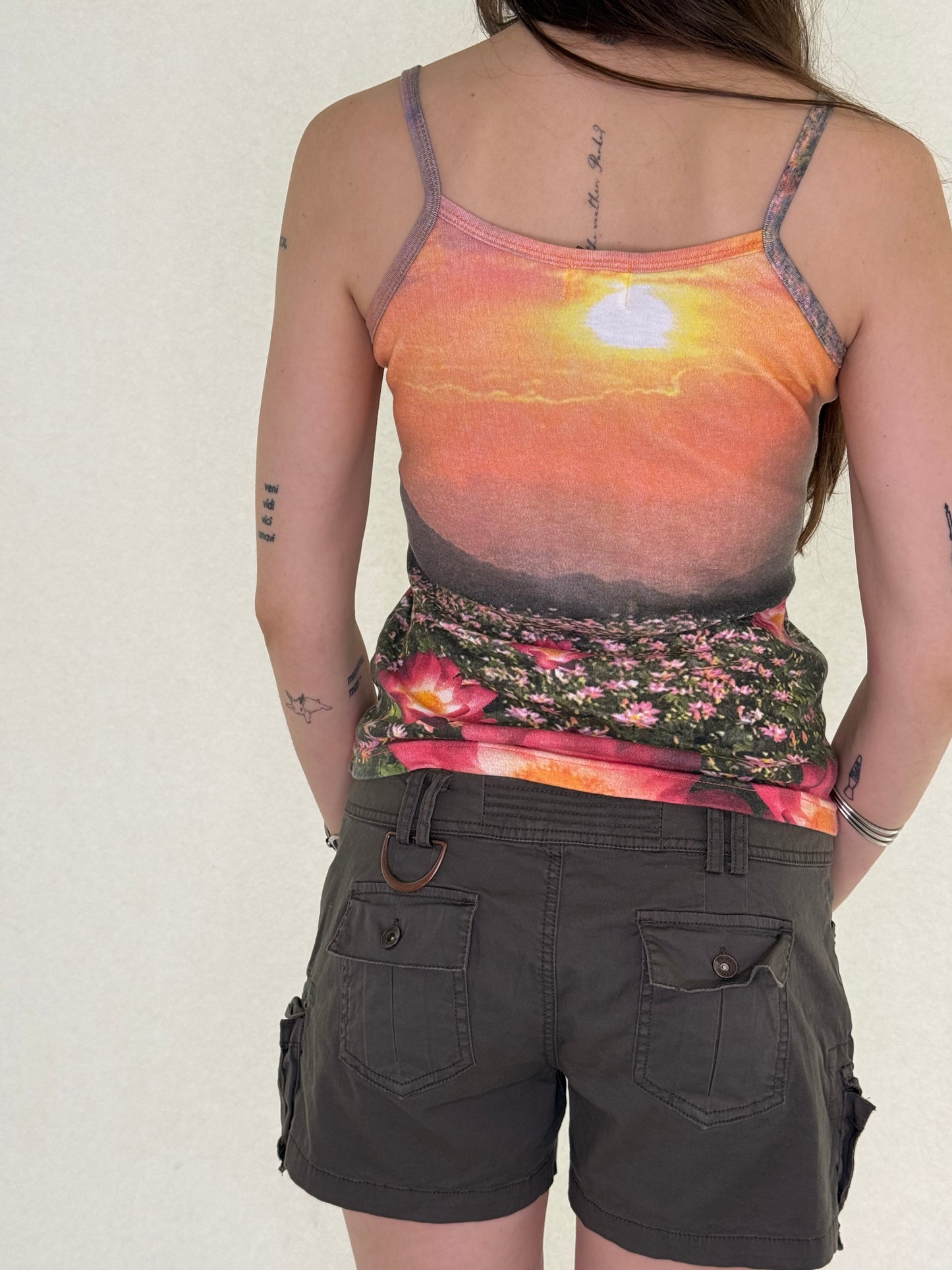 Brown Cargo Short Shorts┃Size M