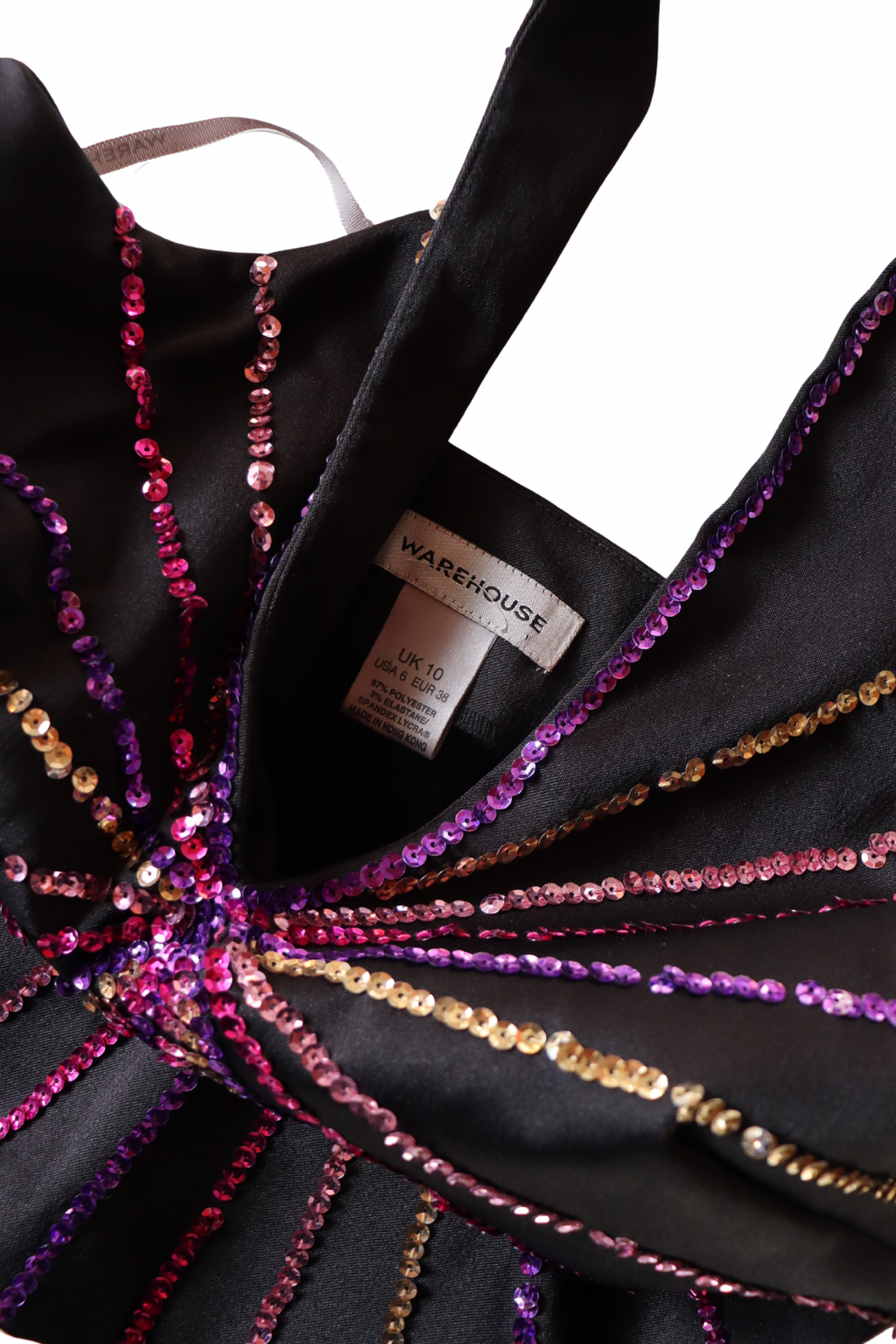 Black and Purple Halter Top┃Size 10